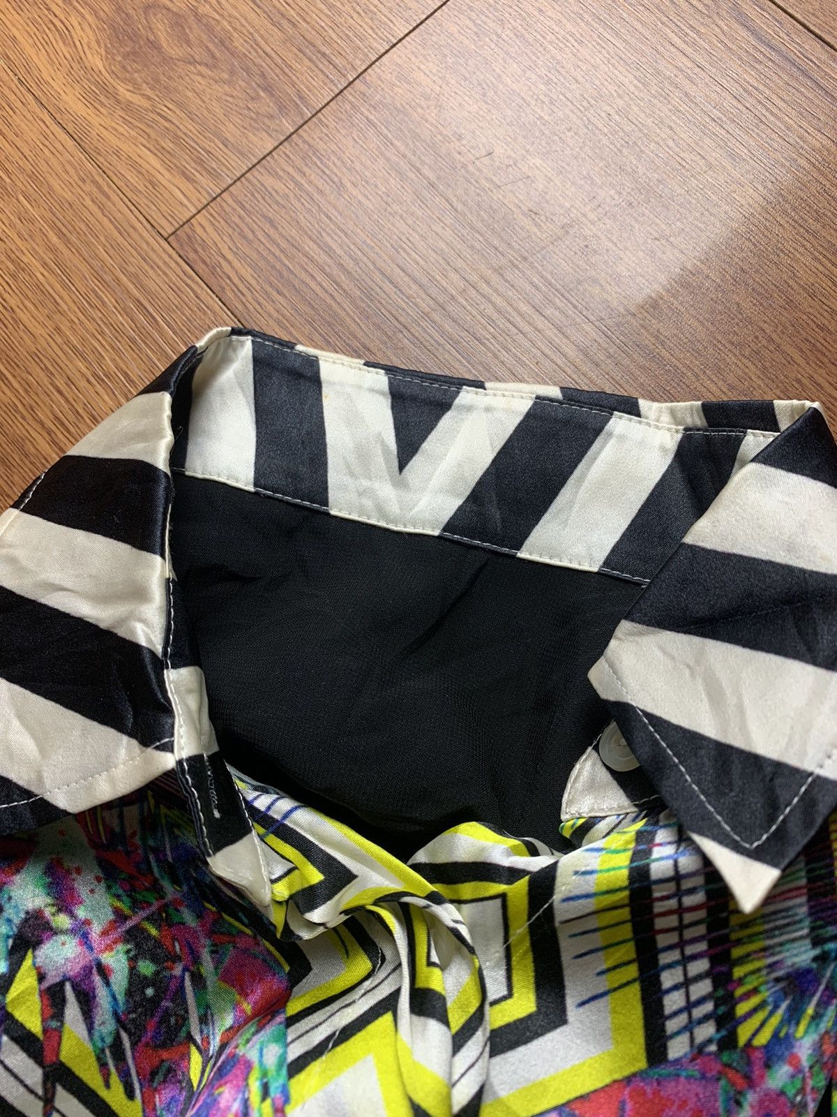 Just Cavalli Just Cavalli - Multicolor Silk Long Sleeve Blouse Size L / US 10 / IT 46 - 4 Thumbnail