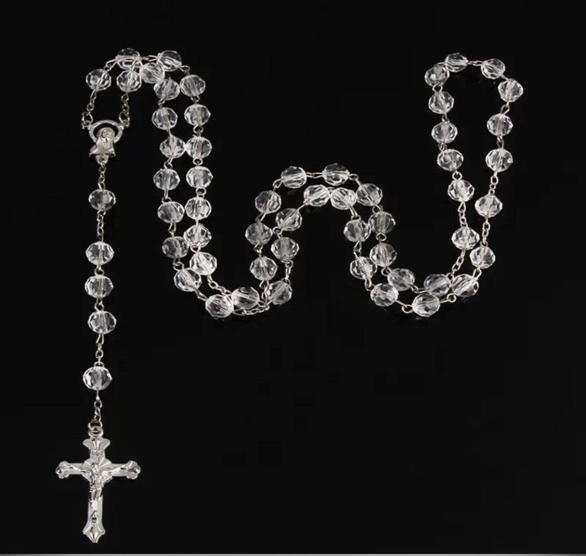 Jewelry Saint Benedict Rosary Necklace Chain Catholic Church Jesus Size ONE SIZE - 1 Thumbnail