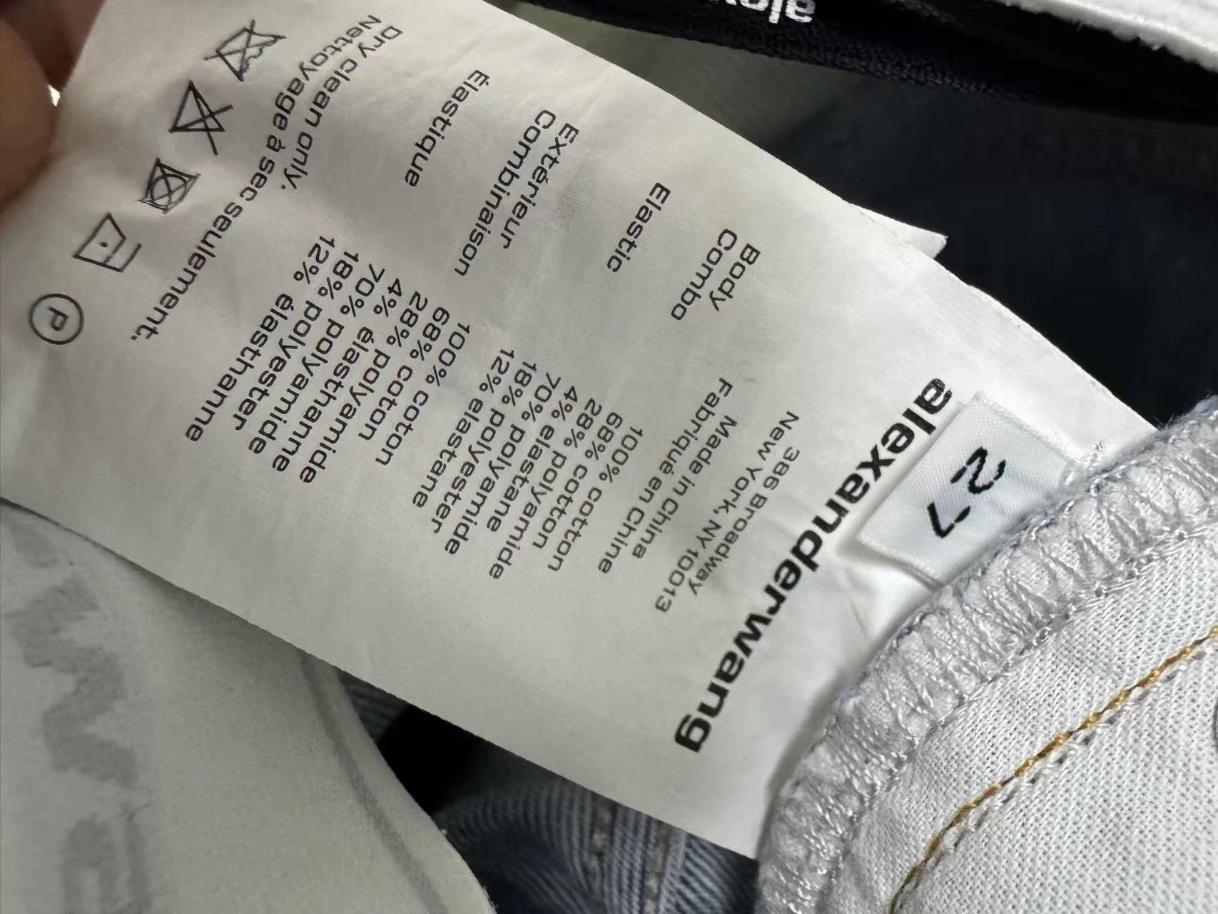 Alexander Wang Alexander Wang Waist - Paneled Jeans 27 Authentic Size 27" / US 4 / IT 40 - 3 Thumbnail