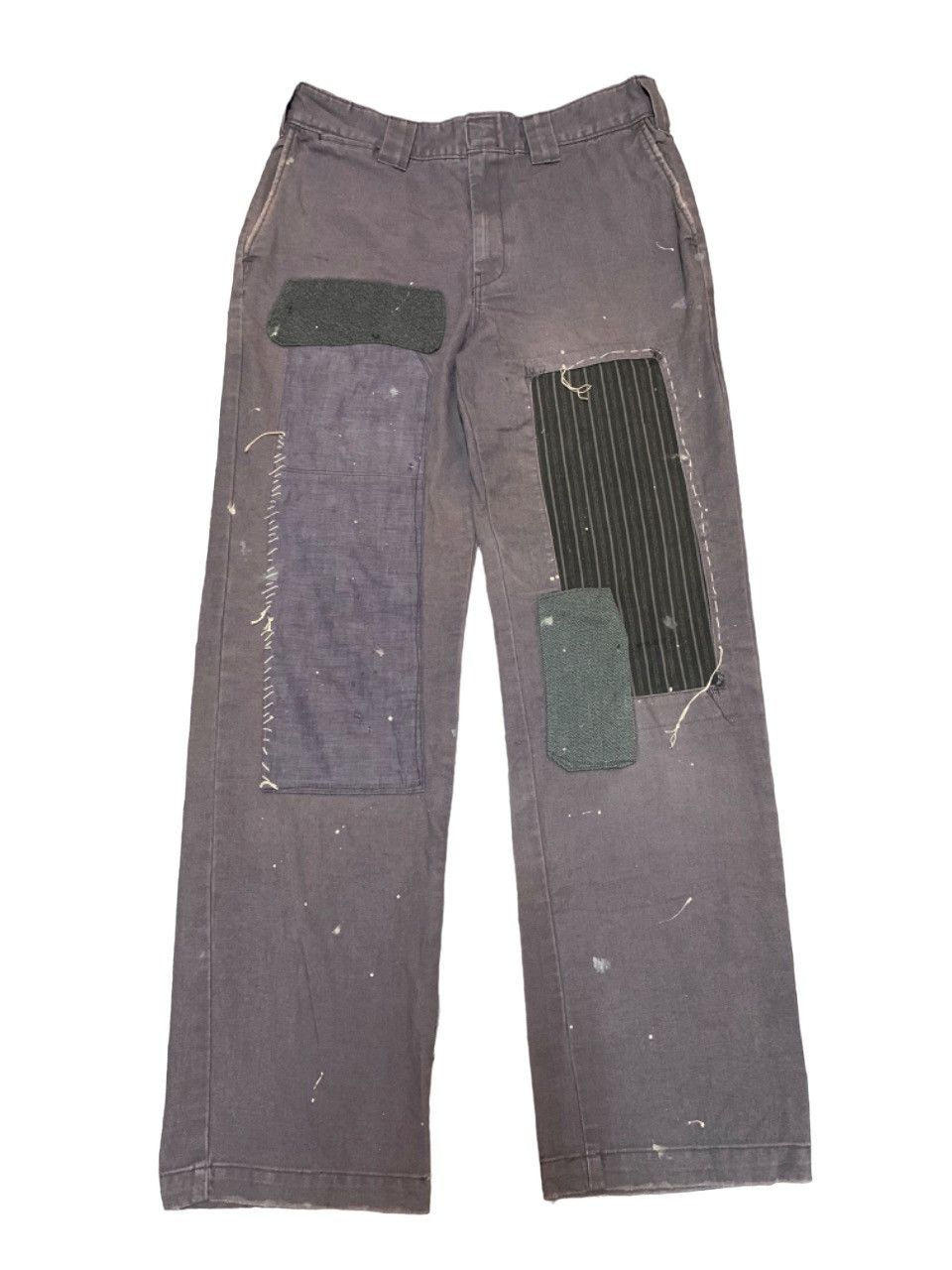 Dickies 90s OG DICKIES CUSTOM PATCHWORK AND SPLASH PAINT RARE Size US 31 - 1 Thumbnail