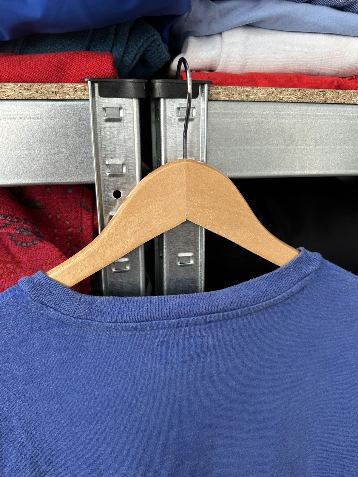 Supreme Supreme Pocket T-Shirt Red Box Logo Blue Faded Y2K Basic Tee Size US L / EU 52-54 / 3 - 15 Thumbnail