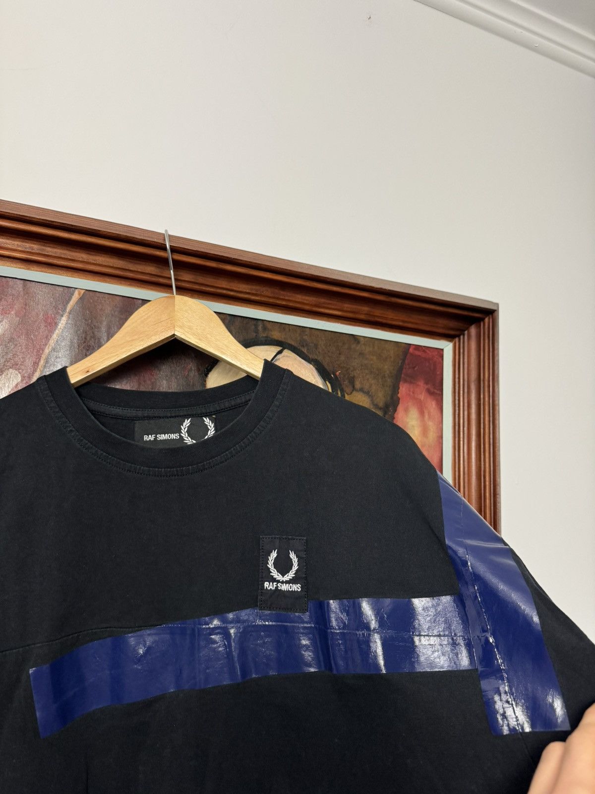 Fred Perry × Raf Simons Taped Tee Fred Perry x Raf Simons Collaboration Casual Rare Size US L / EU 52-54 / 3 - 3 Thumbnail
