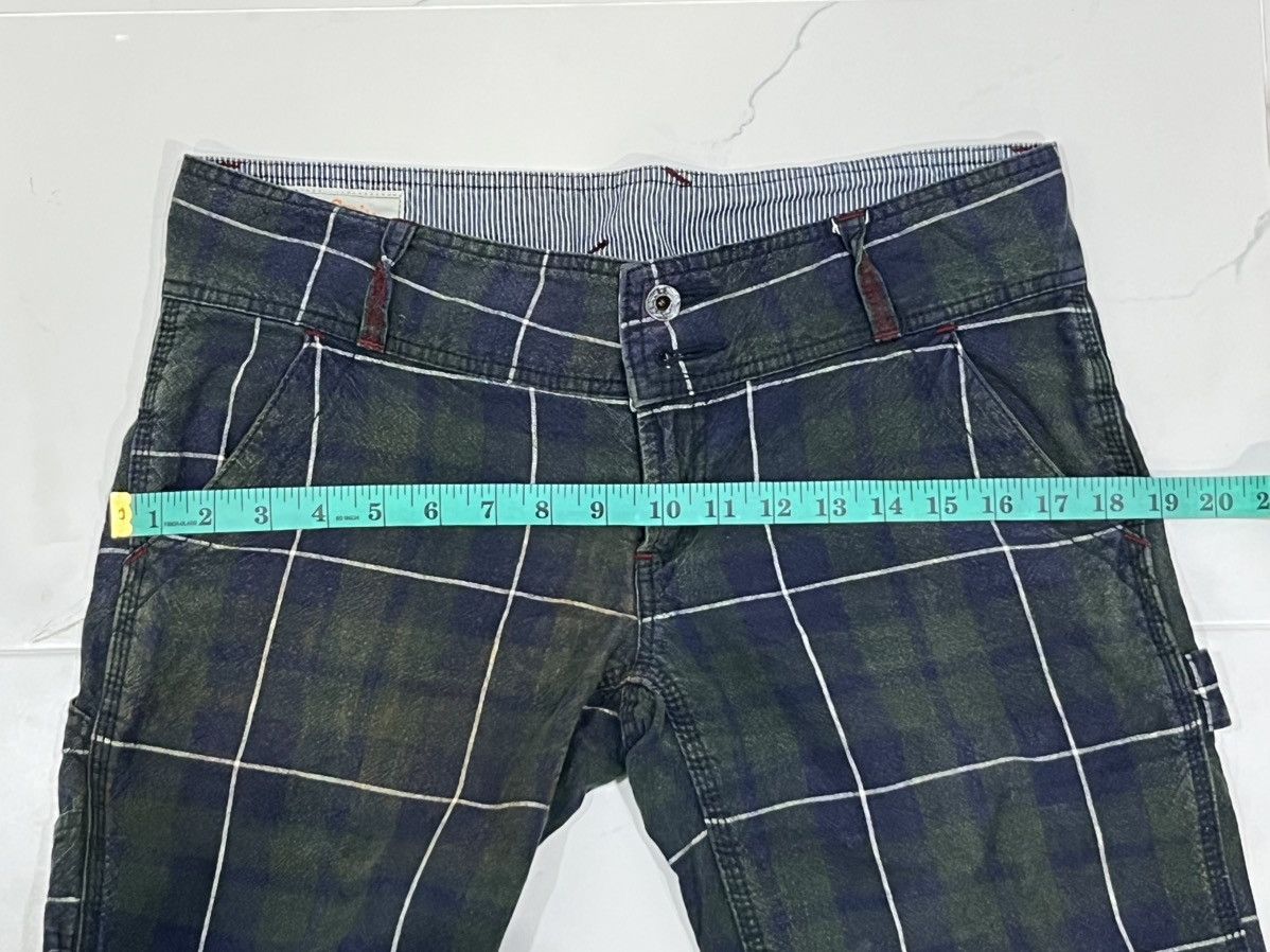 Japanese Brand Japan Designer Betty Smith Lowrise Super Flared Tartan Pants Size 32" / US 10 / IT 46 - 19 Thumbnail
