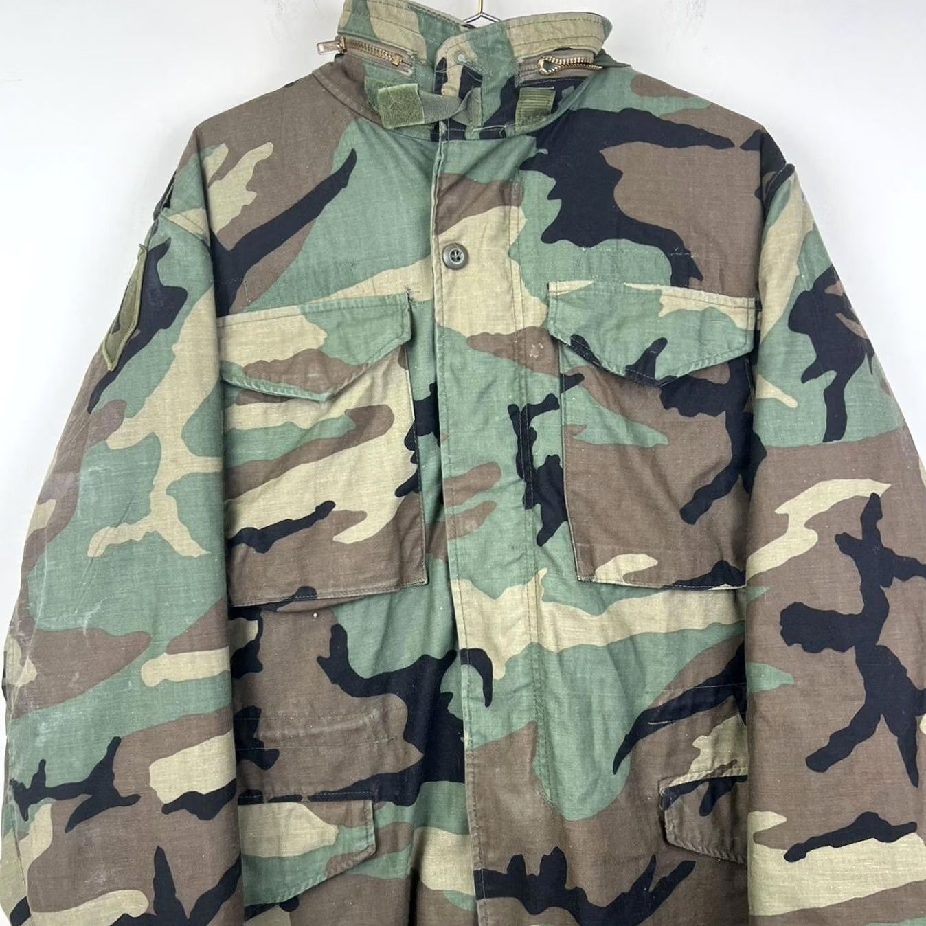 Vintage VINTAGE American Vintage Military Jacket Camouflage Nylon Green S Men Jacket Military Camouflage Size US S / EU 44-46 / 1 - 3 Thumbnail