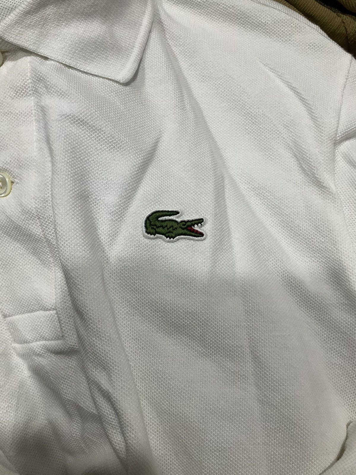 Japanese Brand × Lacoste × Vintage Lacoste Long Sleeve Polo White Size US M / EU 48-50 / 2 - 3 Thumbnail