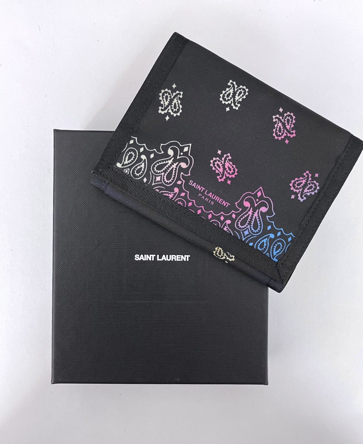 Saint Laurent Paris Saint Laurent Paris YSL Bandana Cardholder Wallet Size ONE SIZE - 1 Thumbnail