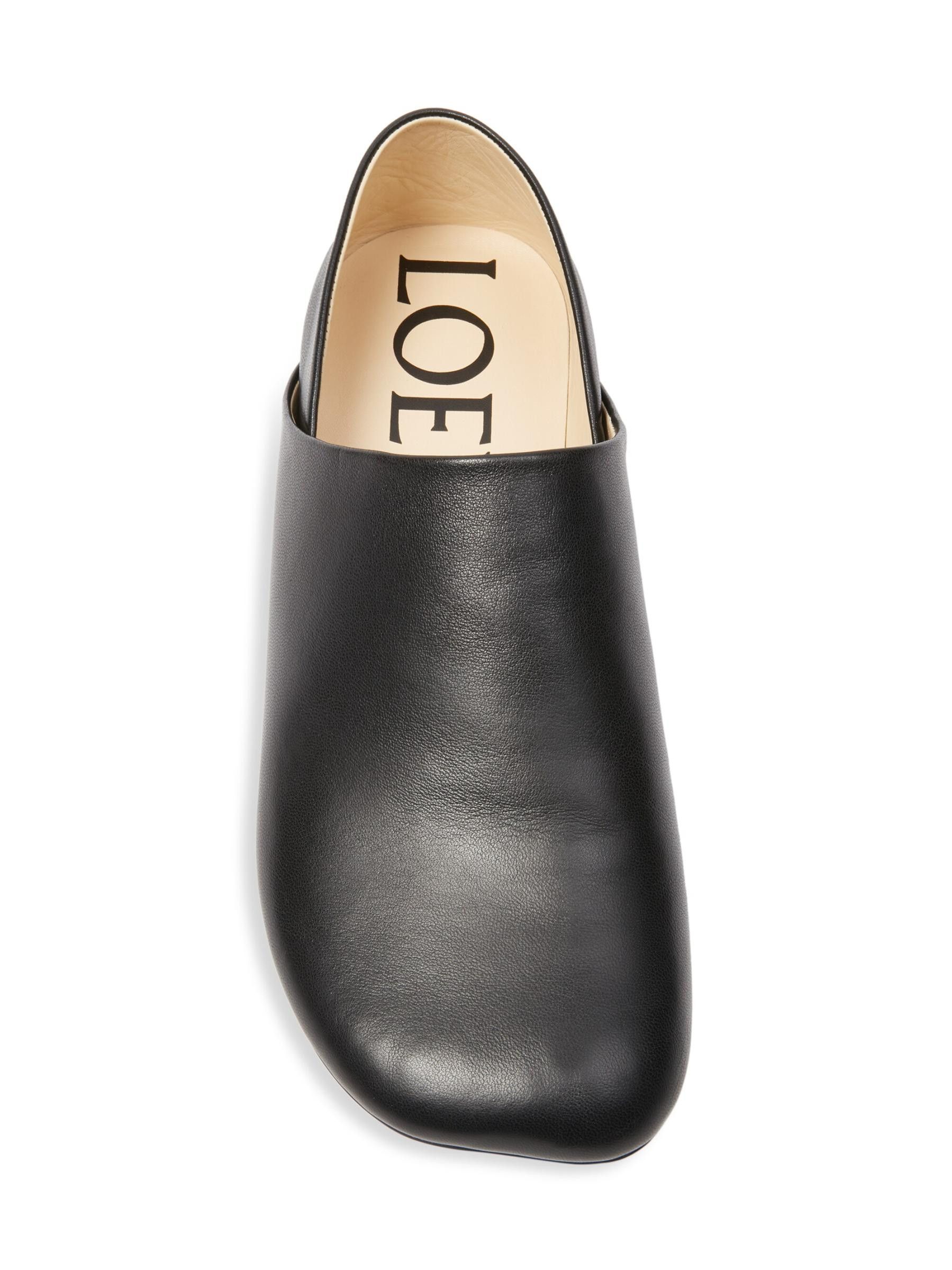 Loewe os11x0725 Toy Leather Slippers in Black Size US 9 / EU 42 - 4 Thumbnail