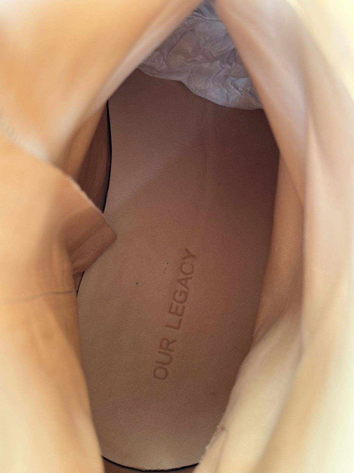 Our Legacy Our Legacy Michealis Boot waxy champagne suede leather Size US 12 / EU 45 - 5 Thumbnail