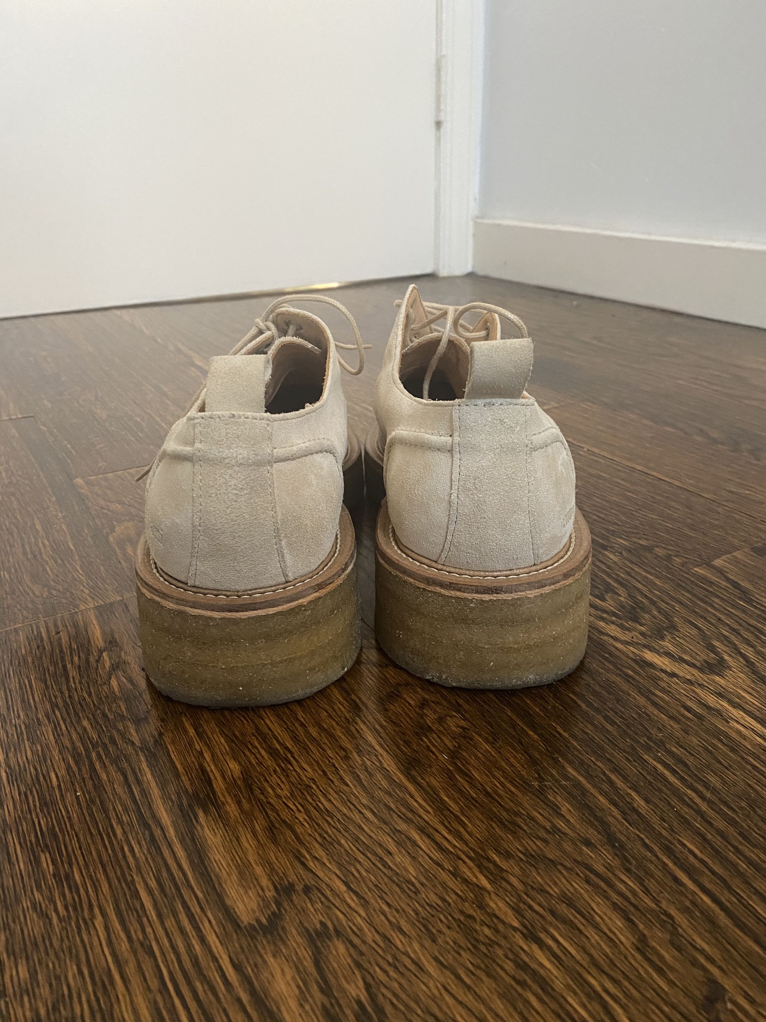 AMI AMI Paris beige derby shoes Size US 11.5 / EU 44-45 - 2 Thumbnail