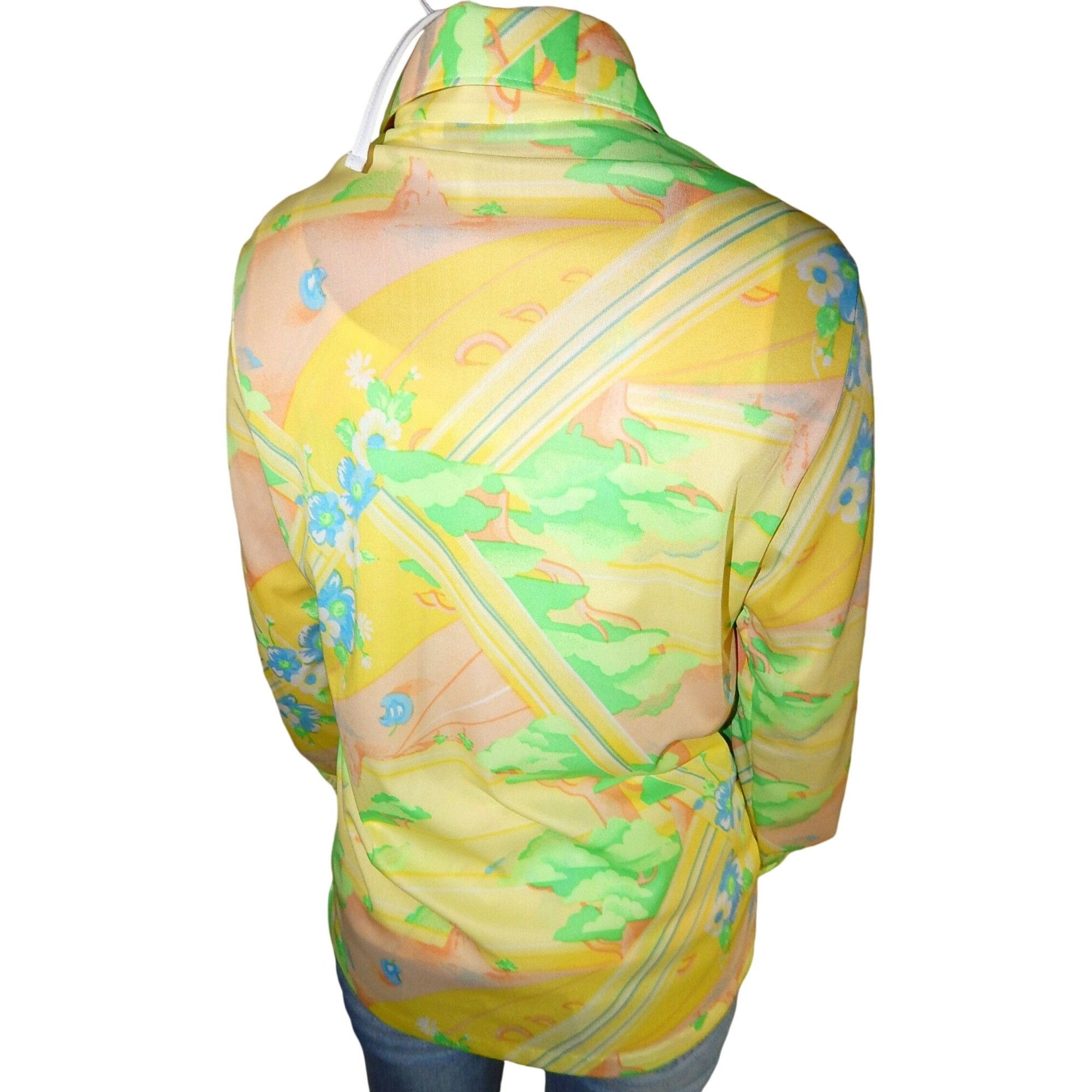 Other 2 pc Vtg Ship'n Shore Women Yellow Polyester Knit Shirt Size M / US 6-8 / IT 42-44 - 3 Thumbnail