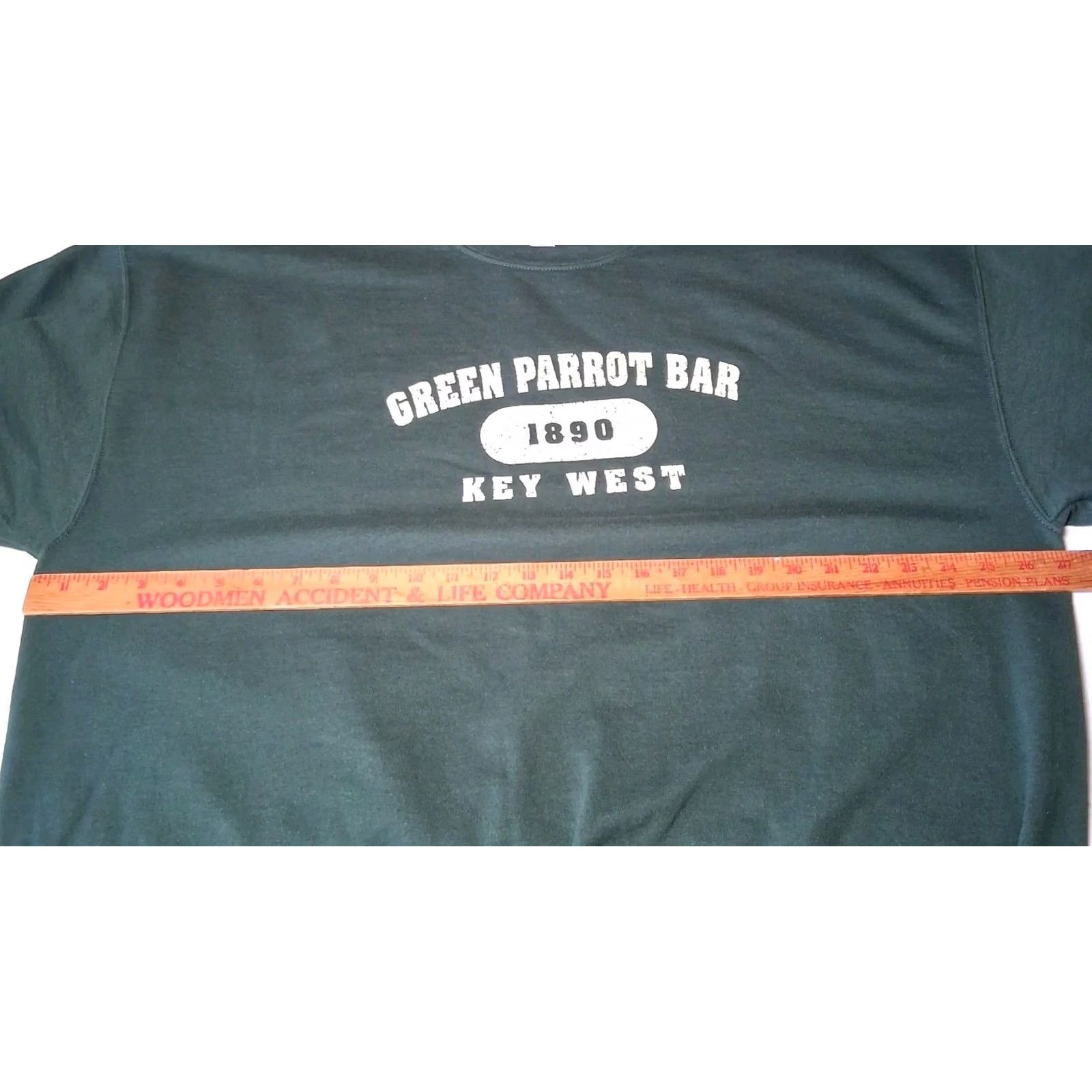 Gildan Nike Green Parrot Bar Key West Sweatshirt 2XL Green Crewneck Florida Beach Mens Size US XXL / EU 58 / 5 - 4 Thumbnail