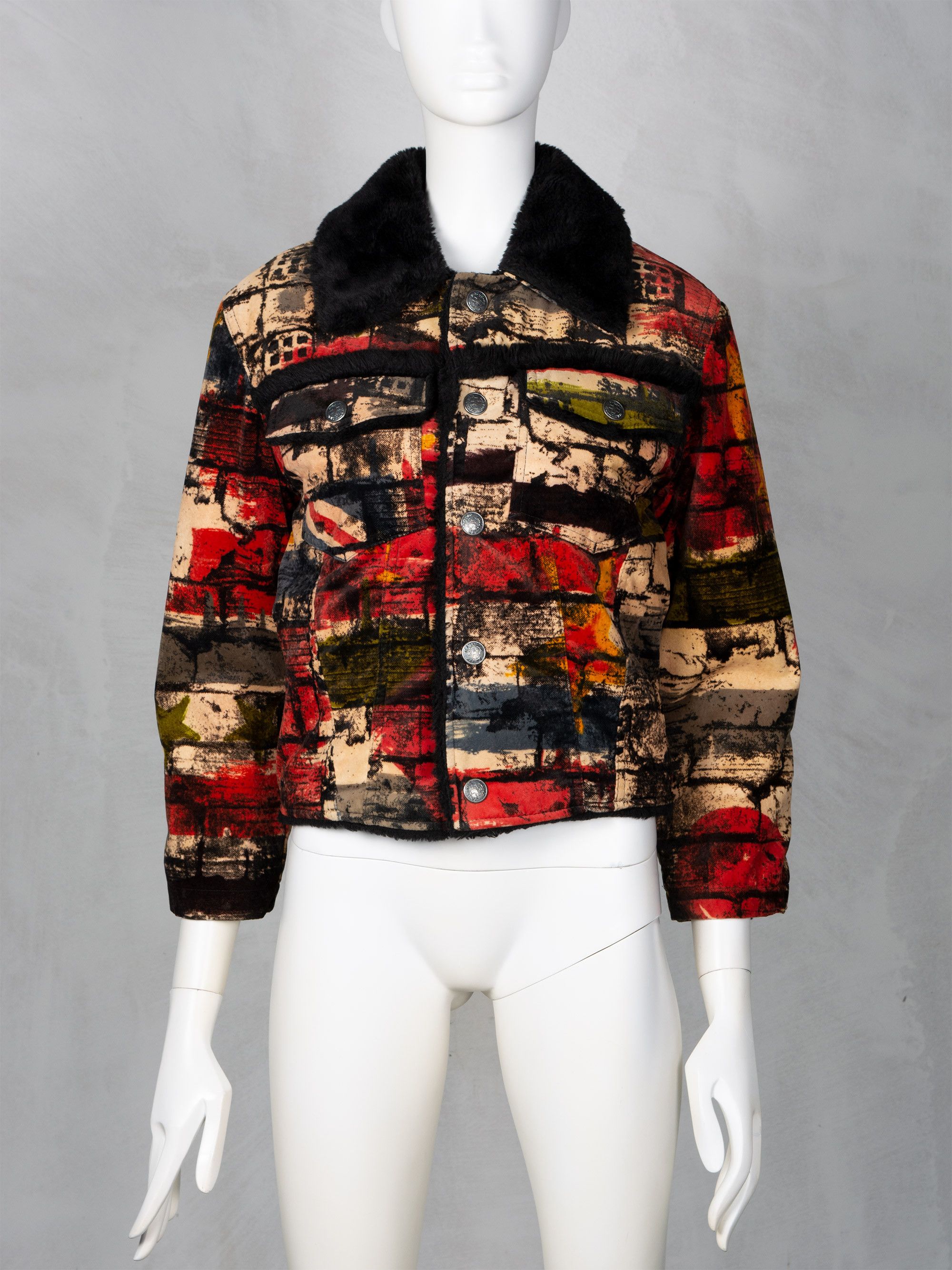 Jean Paul Gaultier Gaultier Jean's A/W 1997 Fight Racism bricks trucker jacket Size S / US 4 / IT 40 - 3 Thumbnail