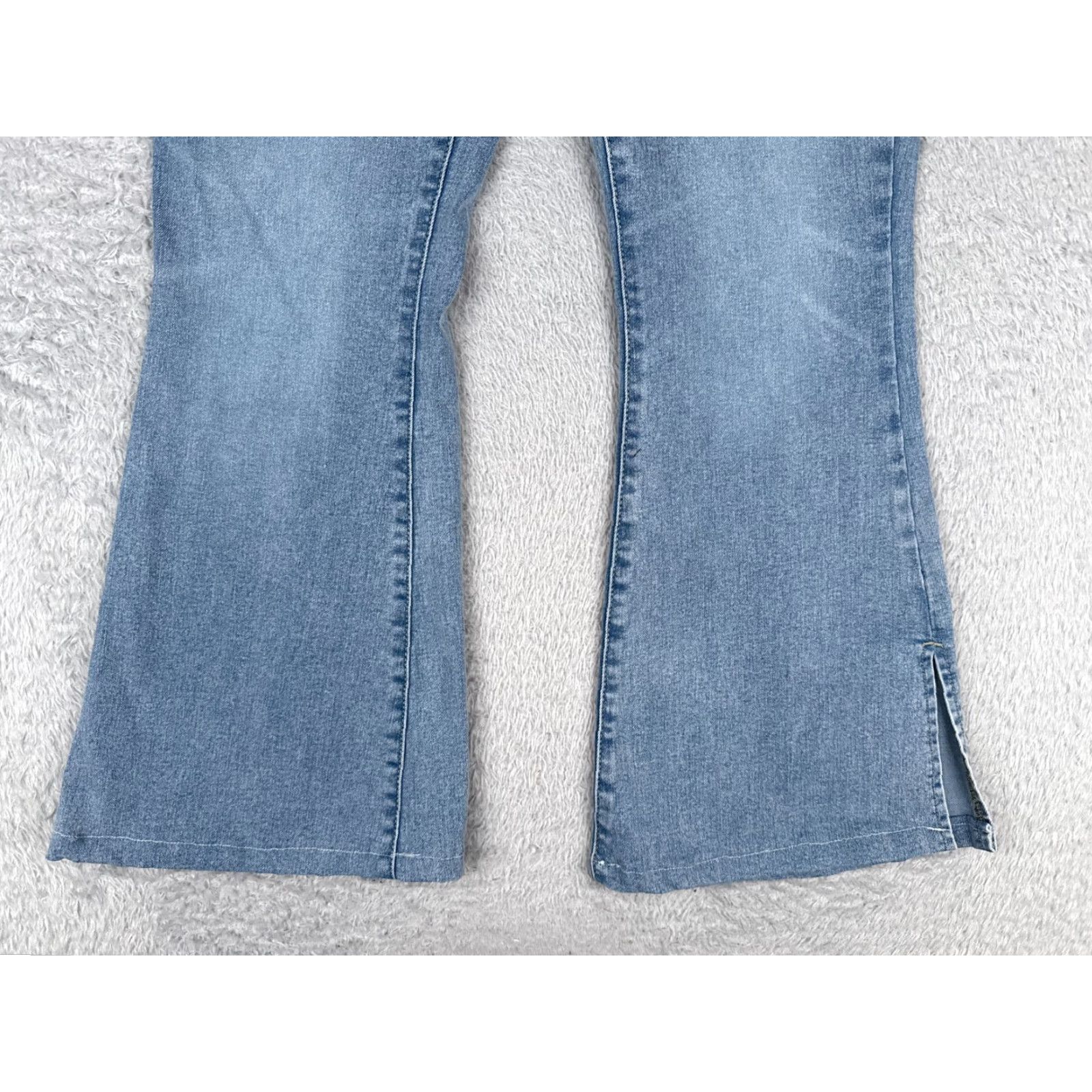 Vintage SO Jeans 32x29 Denim Womens Jeans Flared High Rise Blue Cotton Blend Blue 17 32x29 26X30 Cowboy Southwestern Designer 2000s Mens? Size 38" / US 16 / IT 52 - 2 Thumbnail