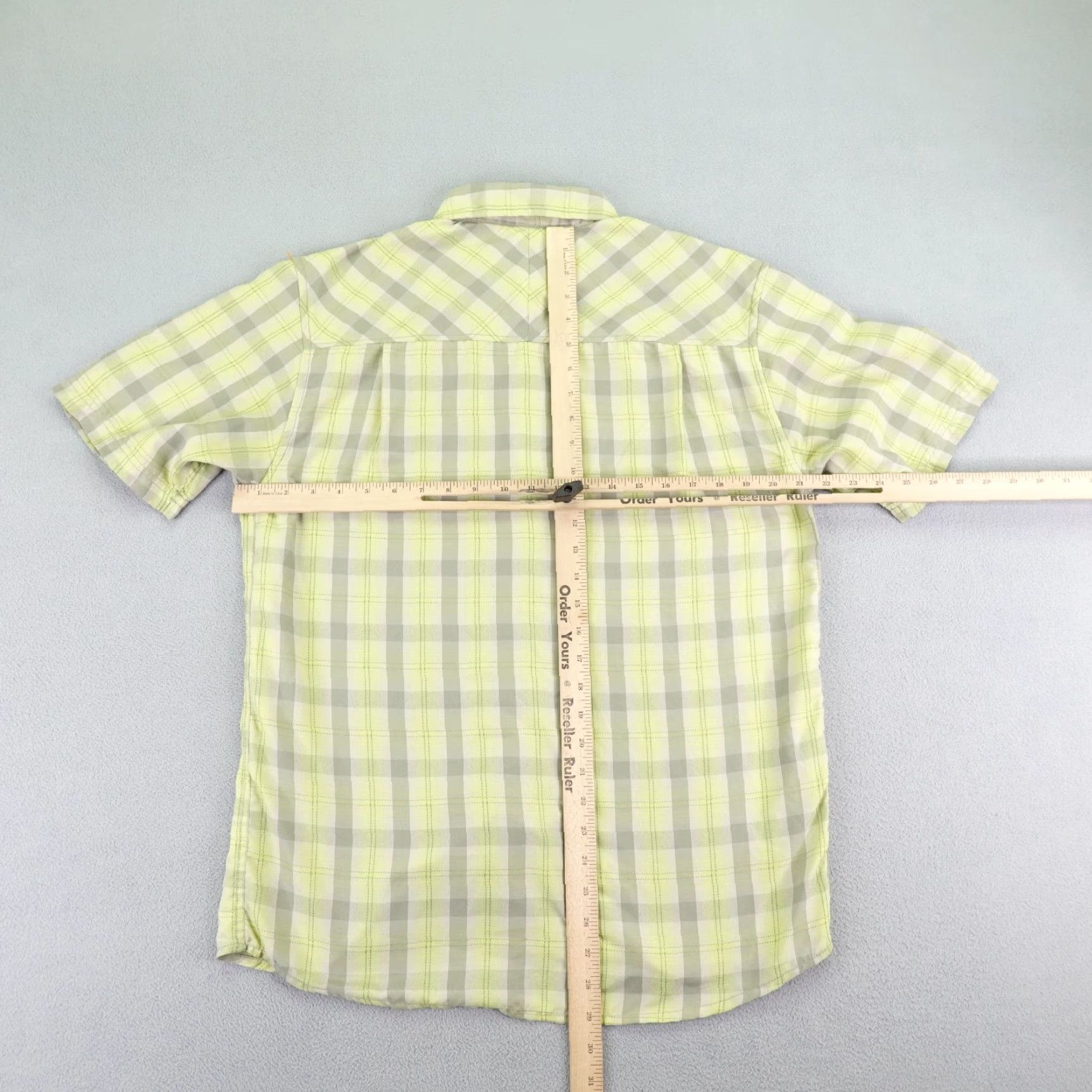 KAVU KAVU Shirt Mens Medium Green Plaid Button Up Outdoors Lightweight Camping Hiking Size US M / EU 48-50 / 2 - 6 Thumbnail