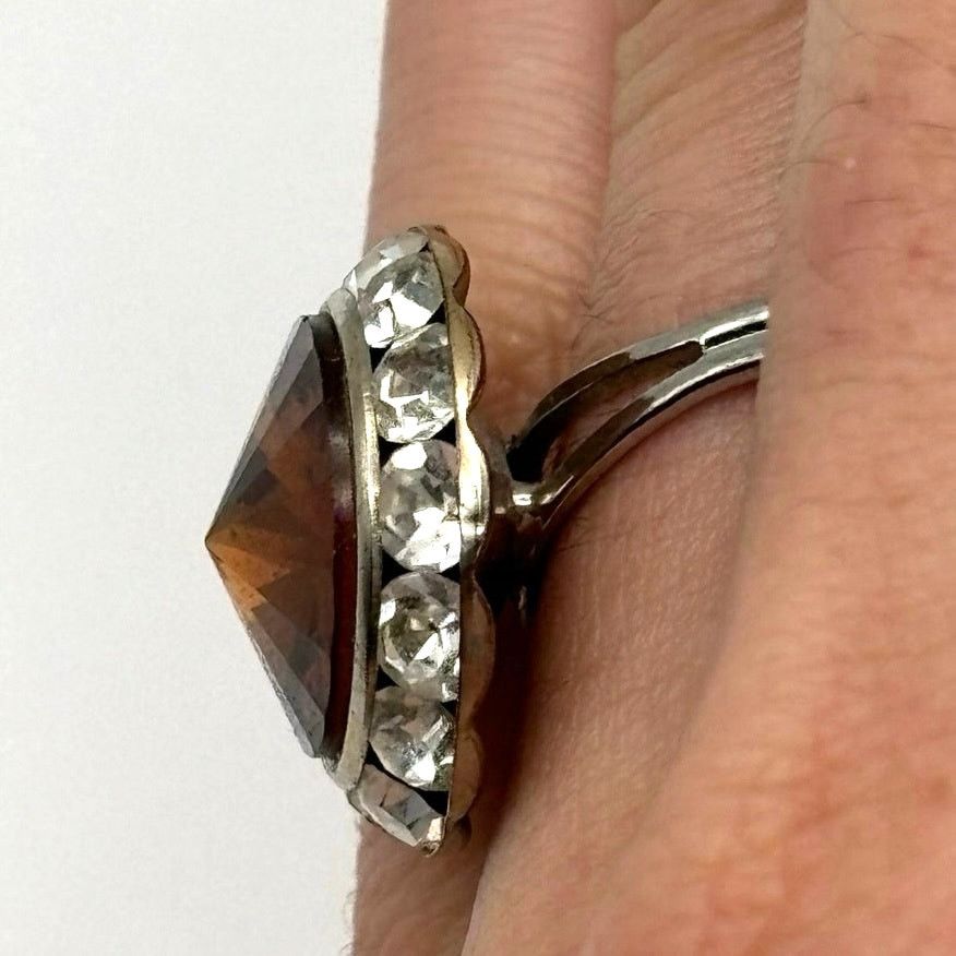 Other Silver & Brown Eye Ring Size ONE SIZE - 3 Thumbnail