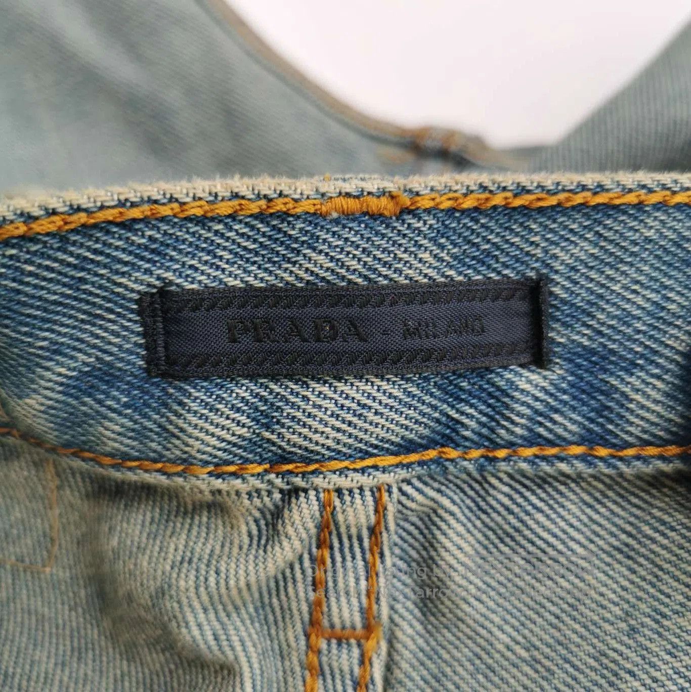 Prada Prada Cotton Triangle Logo Denim Pants . Size 28" / US 6 / IT 42 - 5 Thumbnail