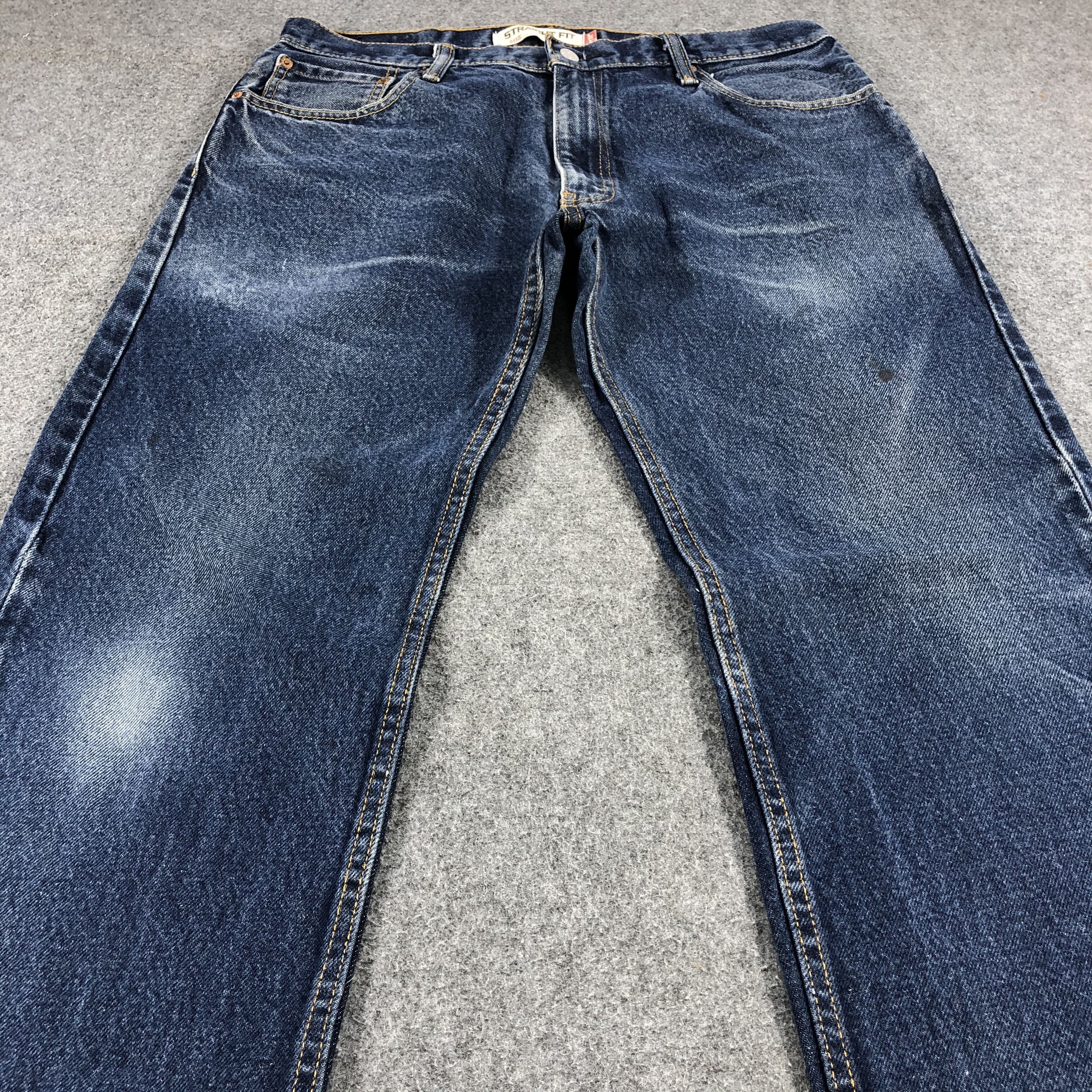 Levi's Faded Blue Vintage Levis 505 Jeans Straight Denim-J1055 Size US 35 - 3 Thumbnail