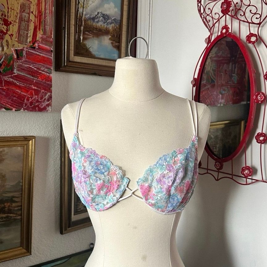 Other jaclyn smith multicolored floral lace bra Size ONE SIZE - 1 Thumbnail