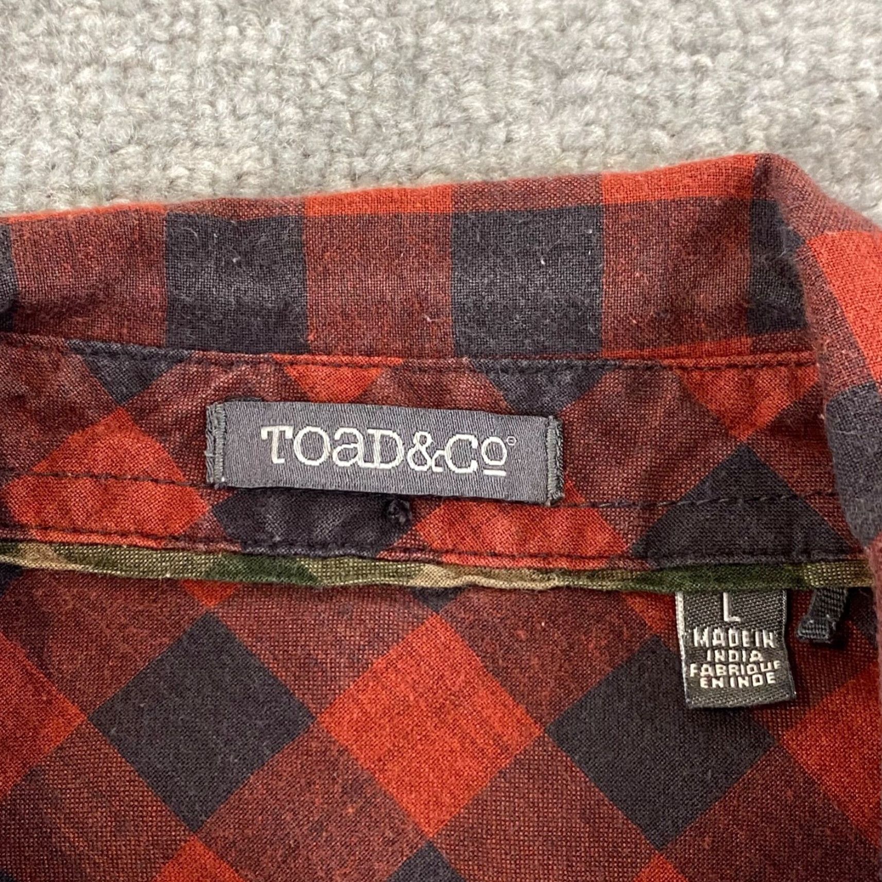 Toad&Co Toad & Co Smythy Shirt Men Black Red Plaid Lumberjack Button Up Hiking Climbing L Size US L / EU 52-54 / 3 - 2 Thumbnail