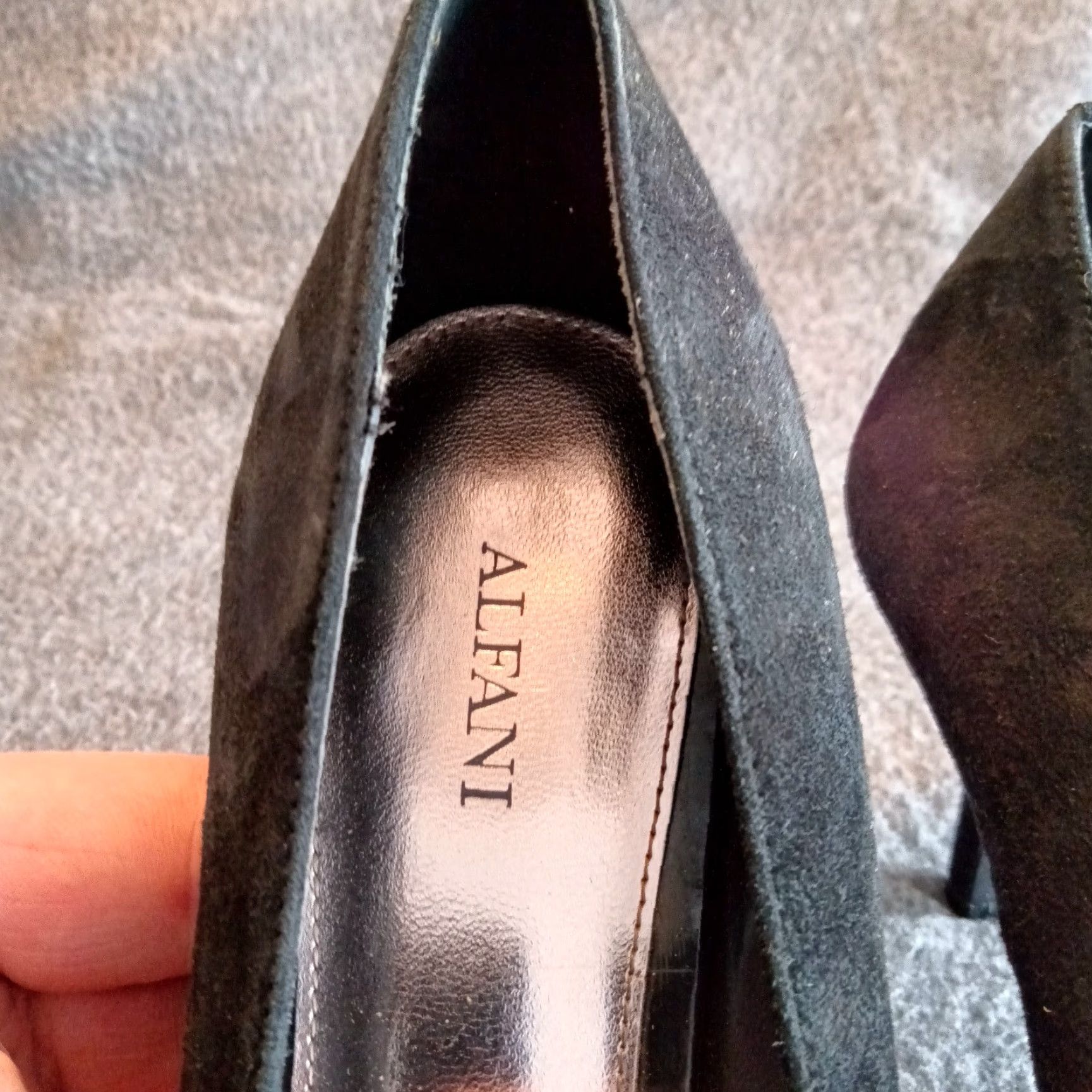 Alfani ALFANI Heel Pumps Womens 9M Black Classic Leather Bow Round Toe High Heel Size M / US 6-8 / IT 42-44 - 5 Thumbnail