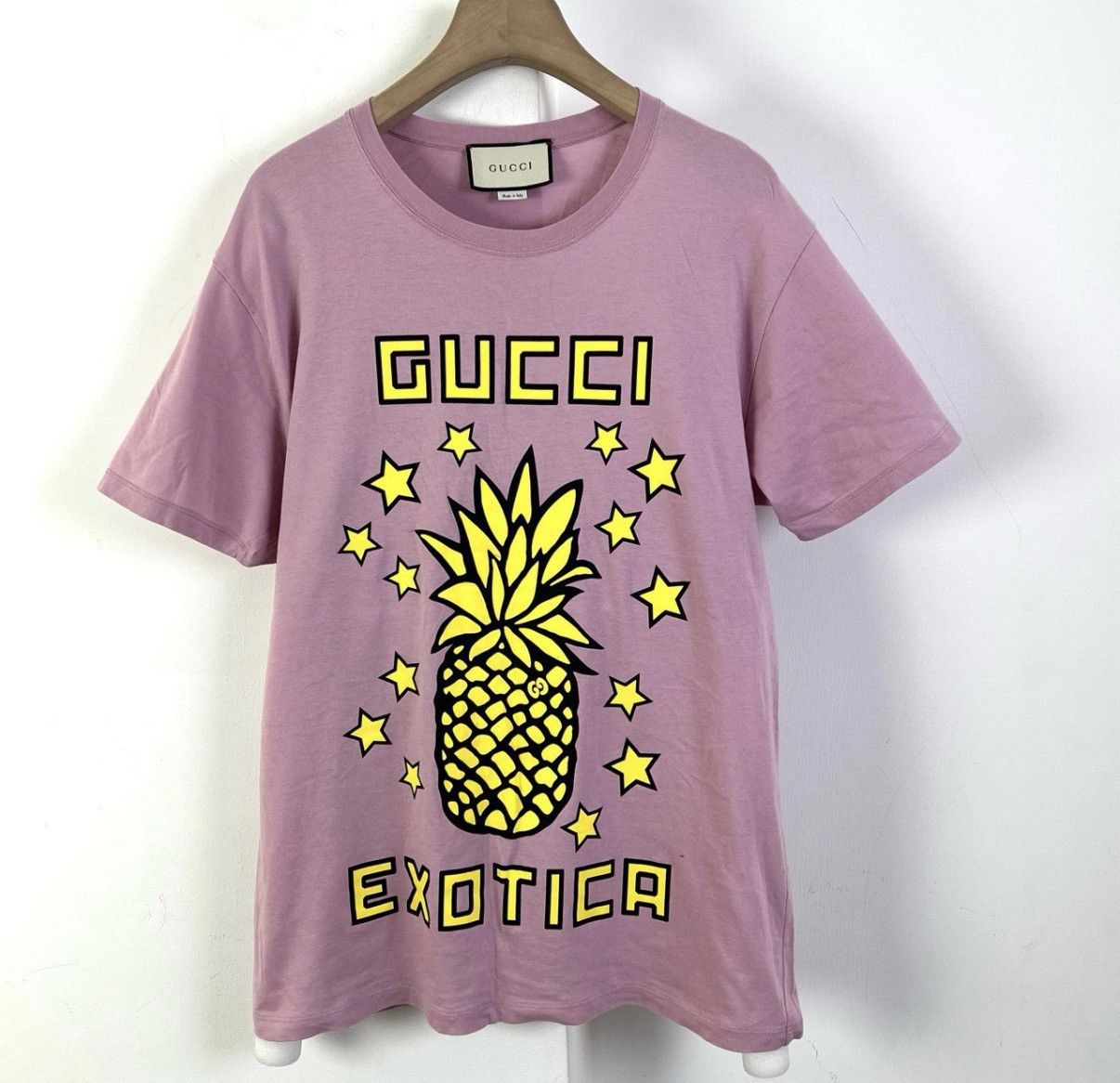 Gucci Gucci / Pineapple Print Short Sleeve K12 Size US M / EU 48-50 / 2 - 1 Thumbnail