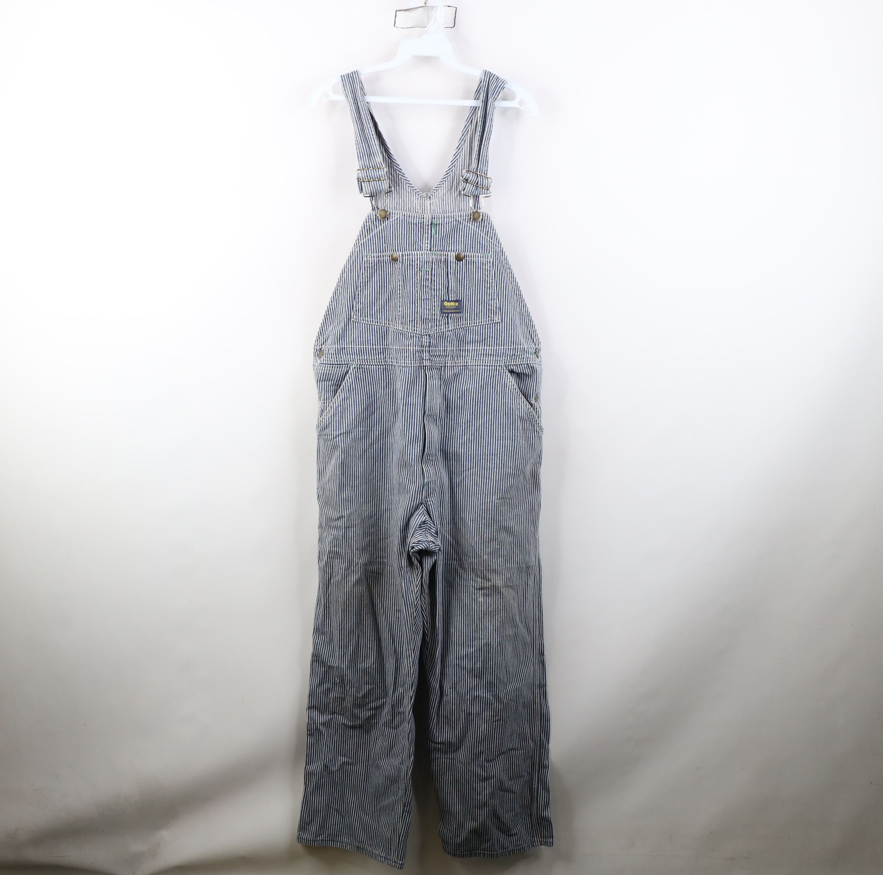 Oshkosh Vintage 70s OshKosh B'Gosh Hickory Striped Overalls Size US 36 / EU 52 - 1 Thumbnail