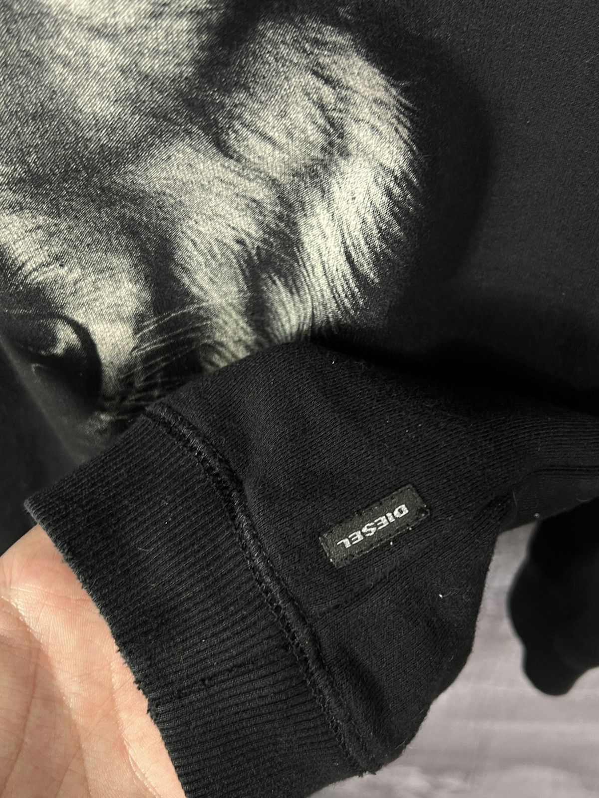 Diesel Diesel Graphic Wolf Print Zip-Sleeves Crewneck Sweatshirt Y2K Grunge Size US L / EU 52-54 / 3 - 5 Thumbnail