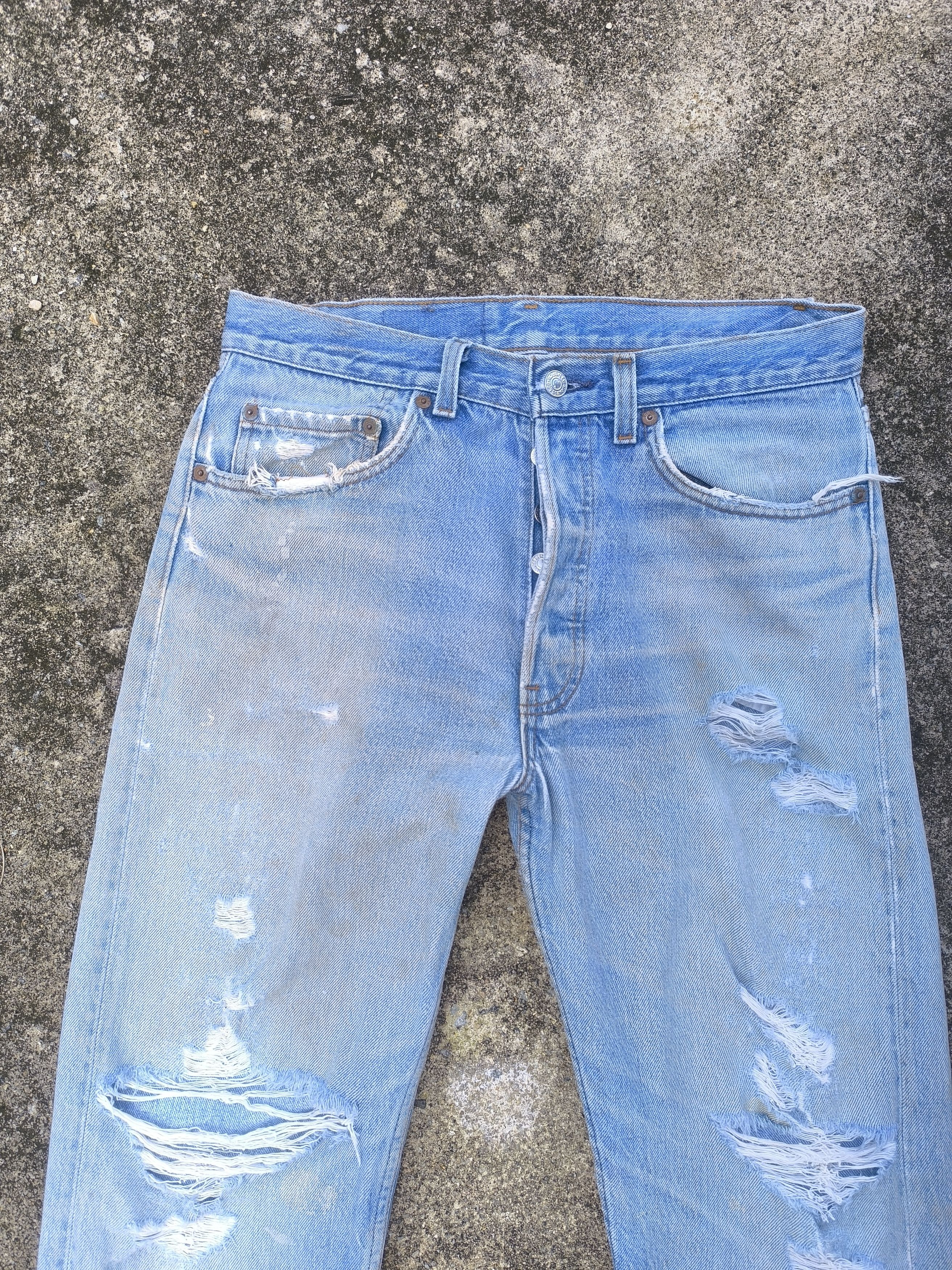 Levi's × Vintage 90s VINTAGE LEVIS 501 made in USA Size US 32 / EU 48 - 2 Thumbnail