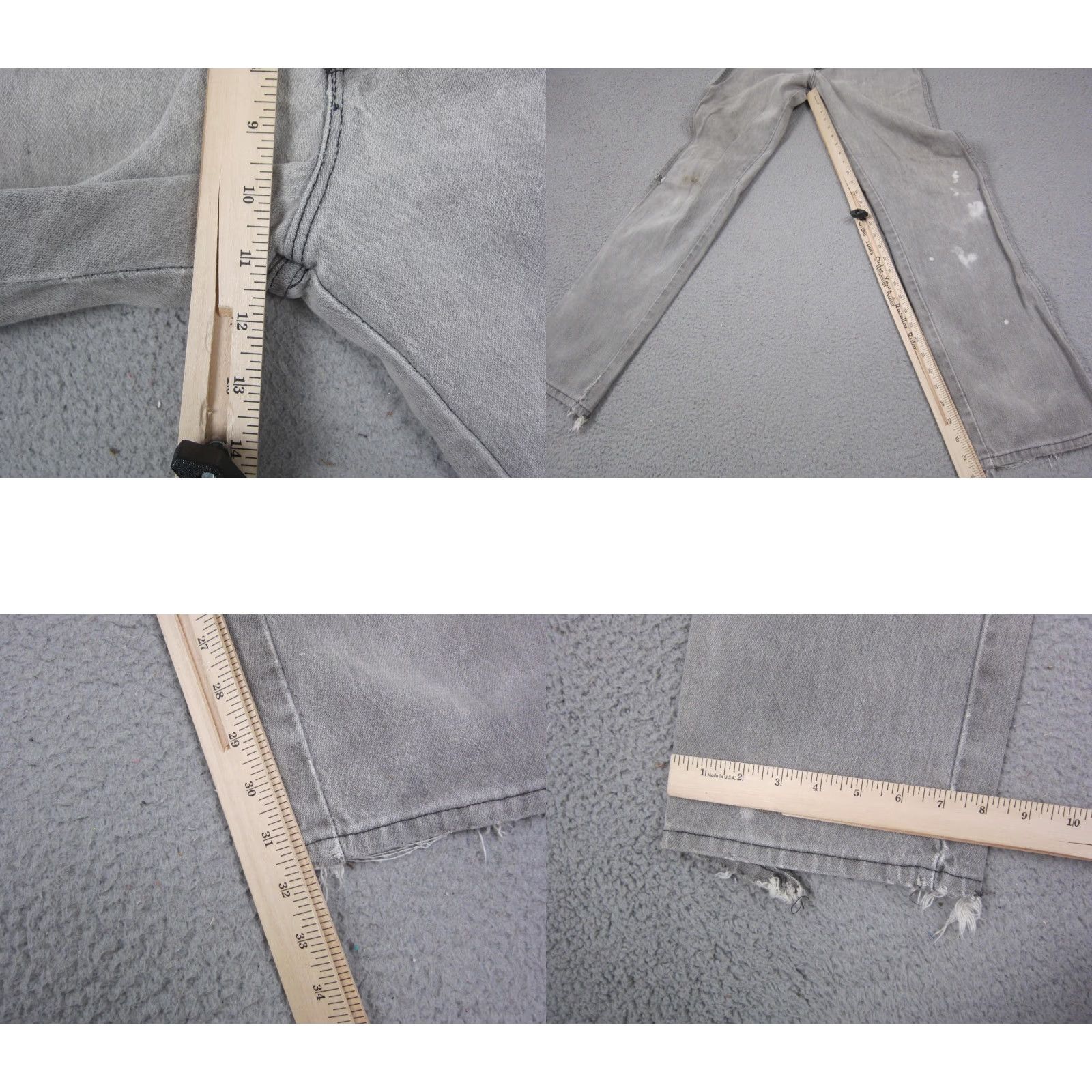 Wrangler VINTAGE Wrangler Jeans Mens W28 L32 Gray Straight Leg 13WMZ Made in USA 70s 80s Size US 28 / EU 44 - 11 Thumbnail