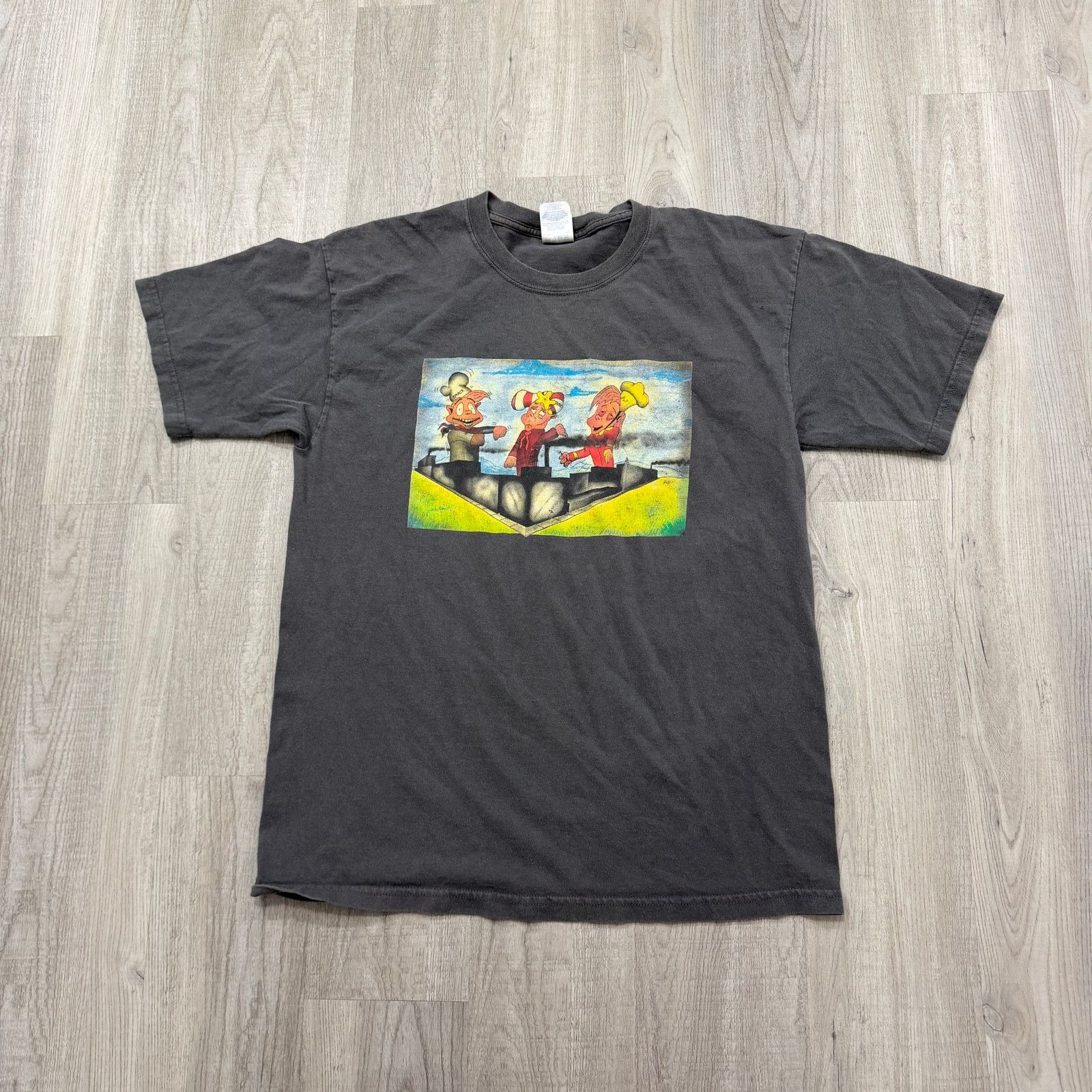 Vintage Vintage Cartoon Smoking Shirt Men's Large Gray y2k Chronic Size US L / EU 52-54 / 3 - 1 Thumbnail