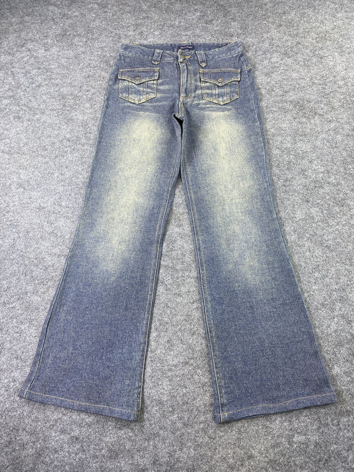 Japanese Brand × Jean Japanese Brand Third Gear bootcut Wash Jeans - J1036 Size US 28 / EU 44 - 2 Thumbnail