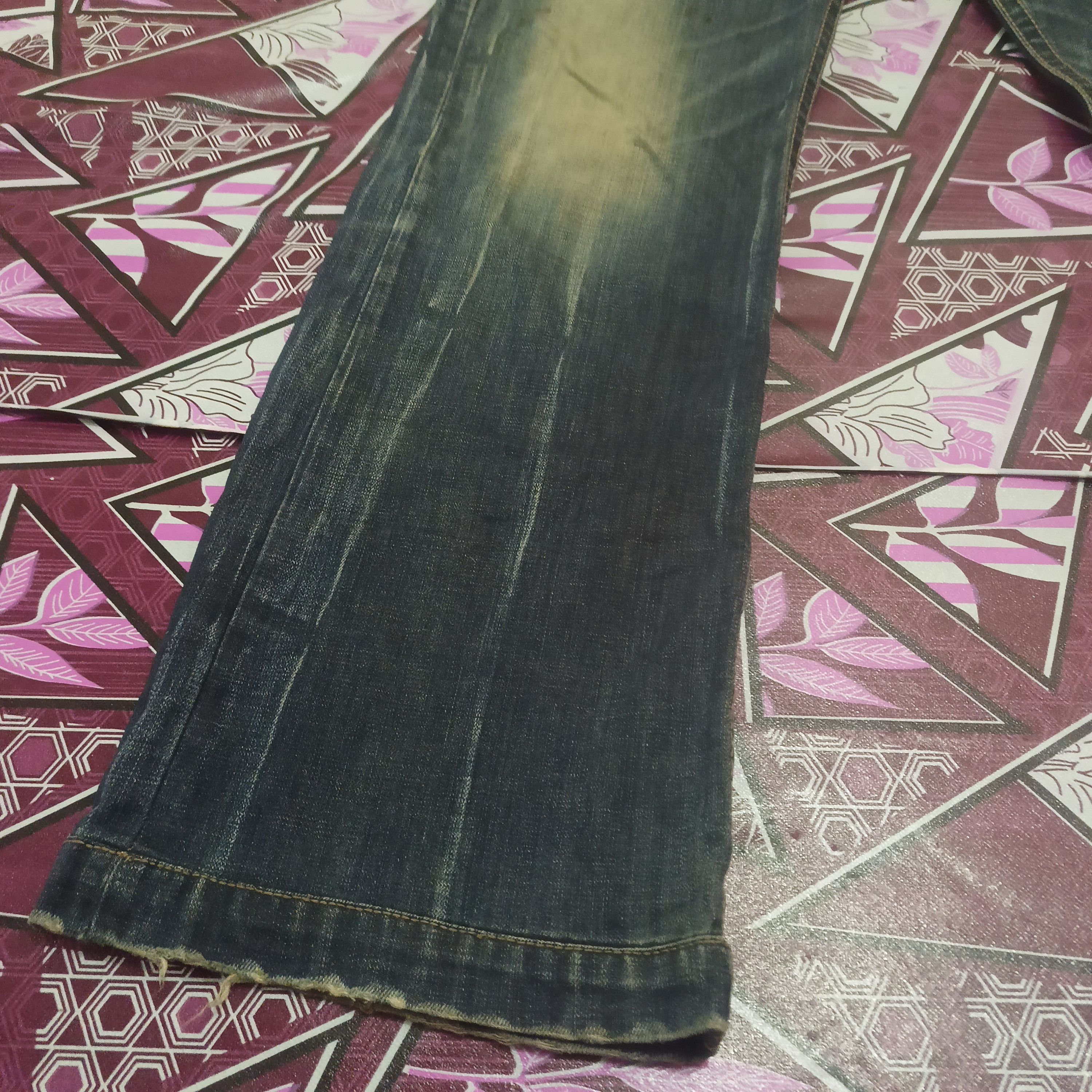 Japanese Brand Japanese Matrix Opt jeans flared Distressed jeans Size US 31 - 3 Thumbnail
