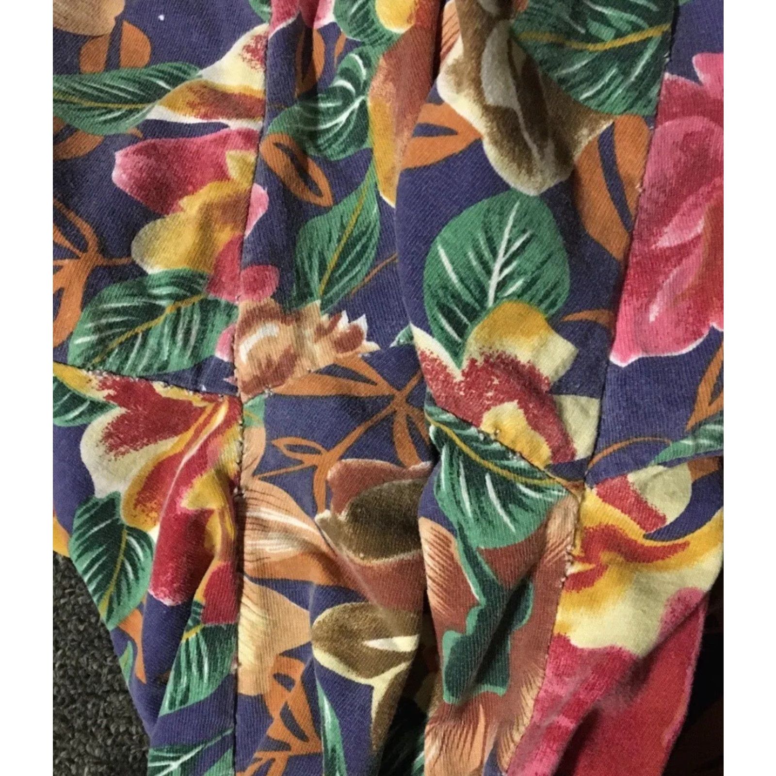 Bugle Boy VINTAGE Bugle Boy All Over Print Boxy Flower Shirt M L Purple 90s AOP Beach Surf Grunge Vaporwave Mens Shirt Size US M / EU 48-50 / 2 - 5 Thumbnail