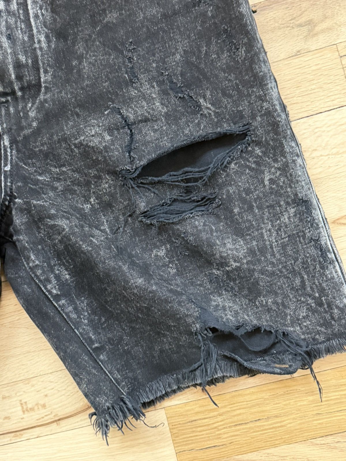 Amiri Grey Amiri Denim Short Size US 31 - 2 Thumbnail