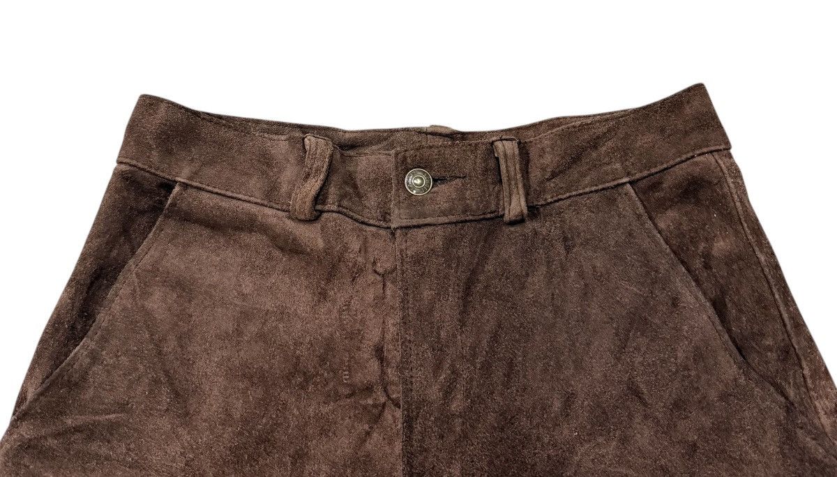 Schott Vintage Schott NYC Made In USA Suede Leather Short Pants Size US 30 / EU 46 - 6 Thumbnail