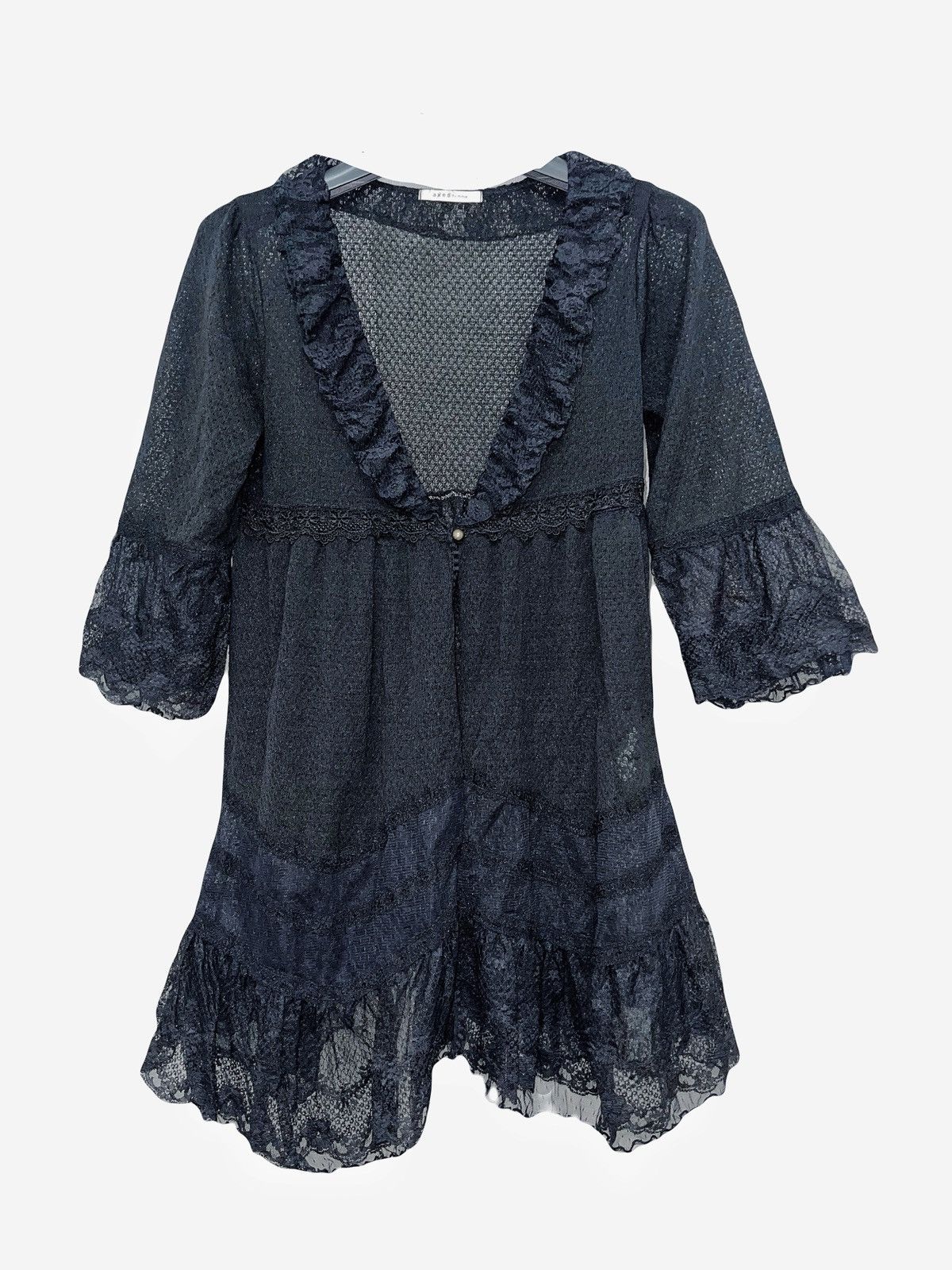 LIZ LISA Axes Femme black lace mesh cardigan 🖤🥀 Size ONE SIZE - 1 Thumbnail
