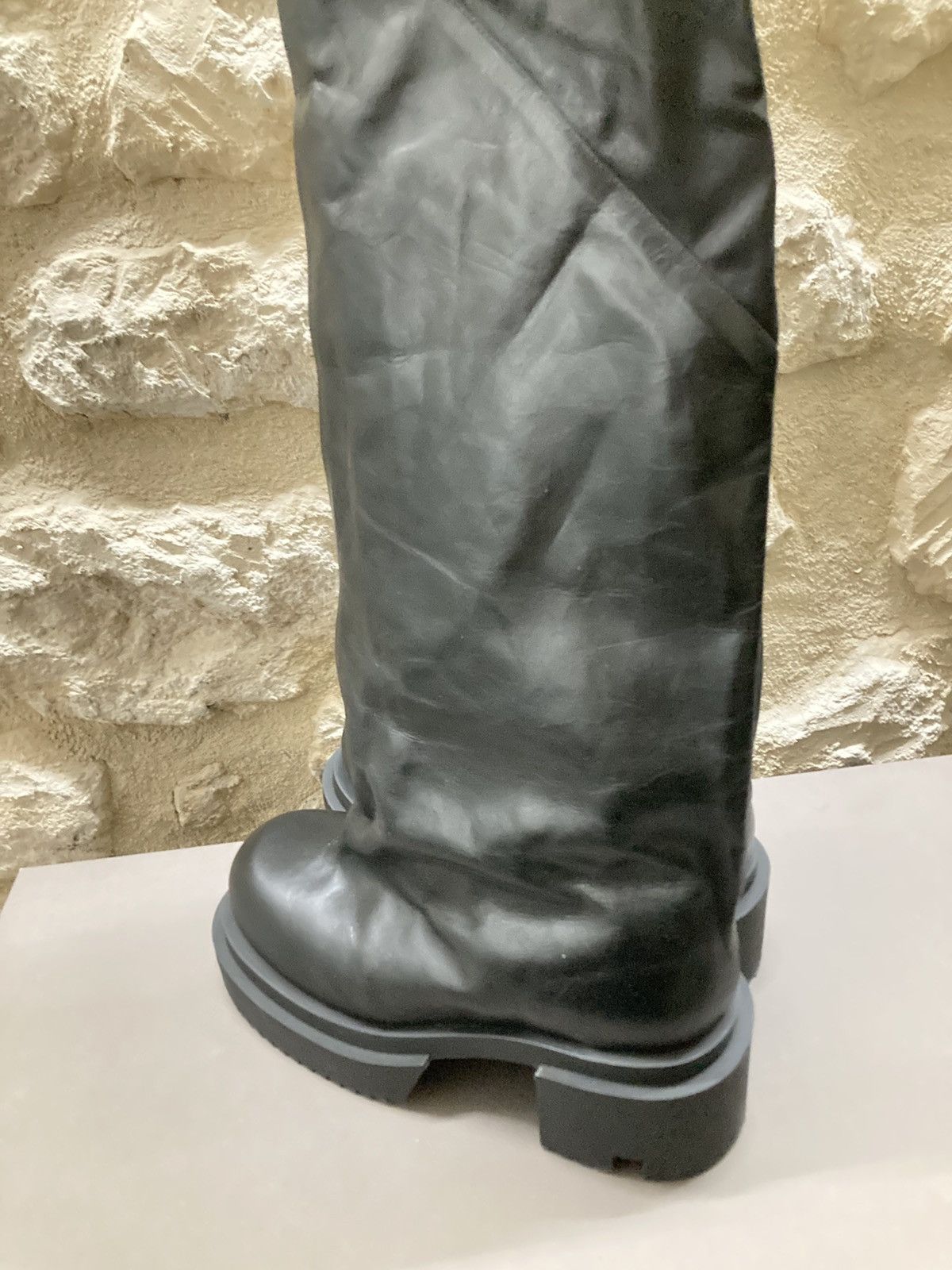 Rick Owens RICK OWENS Black Flared Bogun Boots Size US 9 / EU 42 - 8 Thumbnail