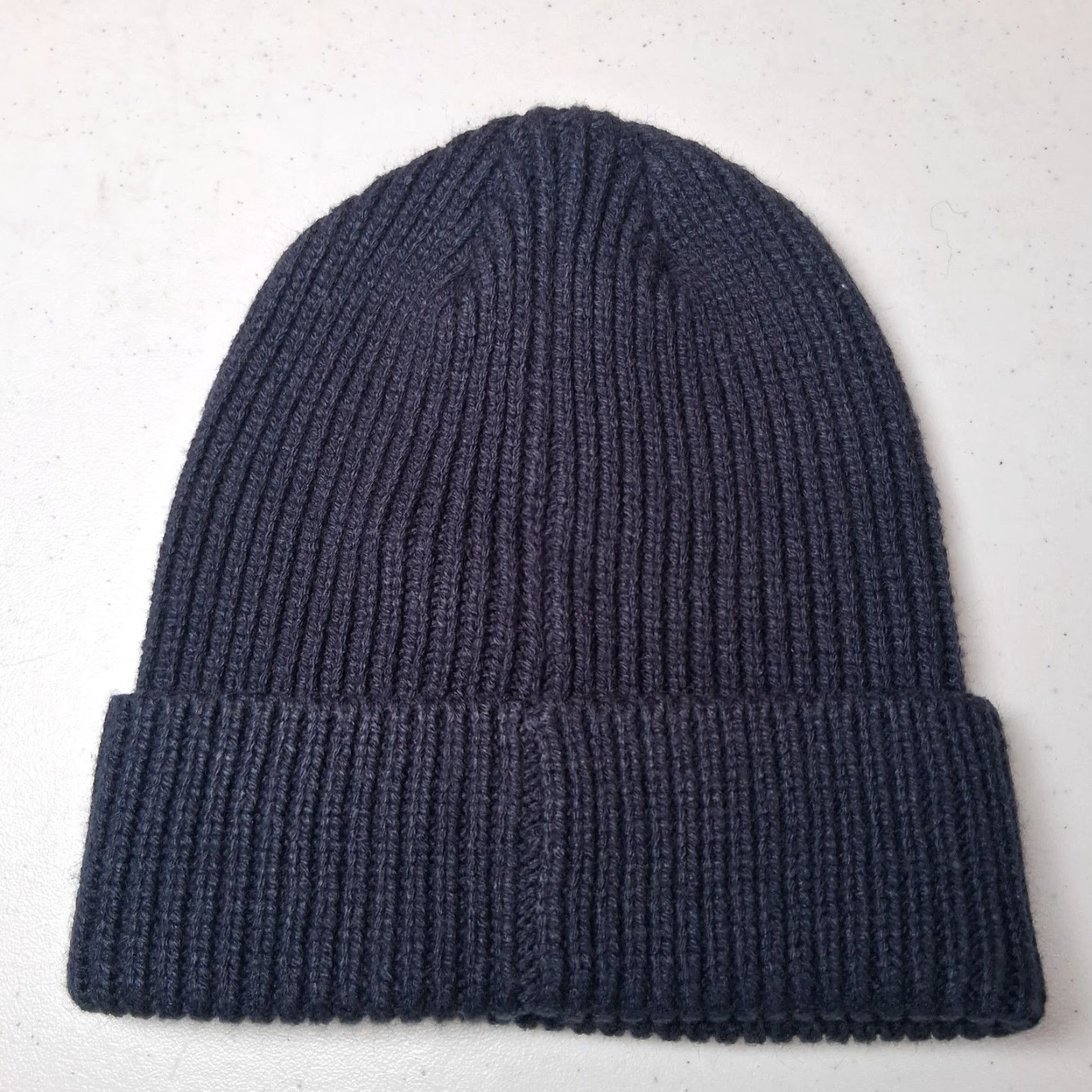 Gap GAP Hat Navy Blue Knit Beanie Acrylic Unisex Adult One Size Size ONE SIZE - 3 Thumbnail