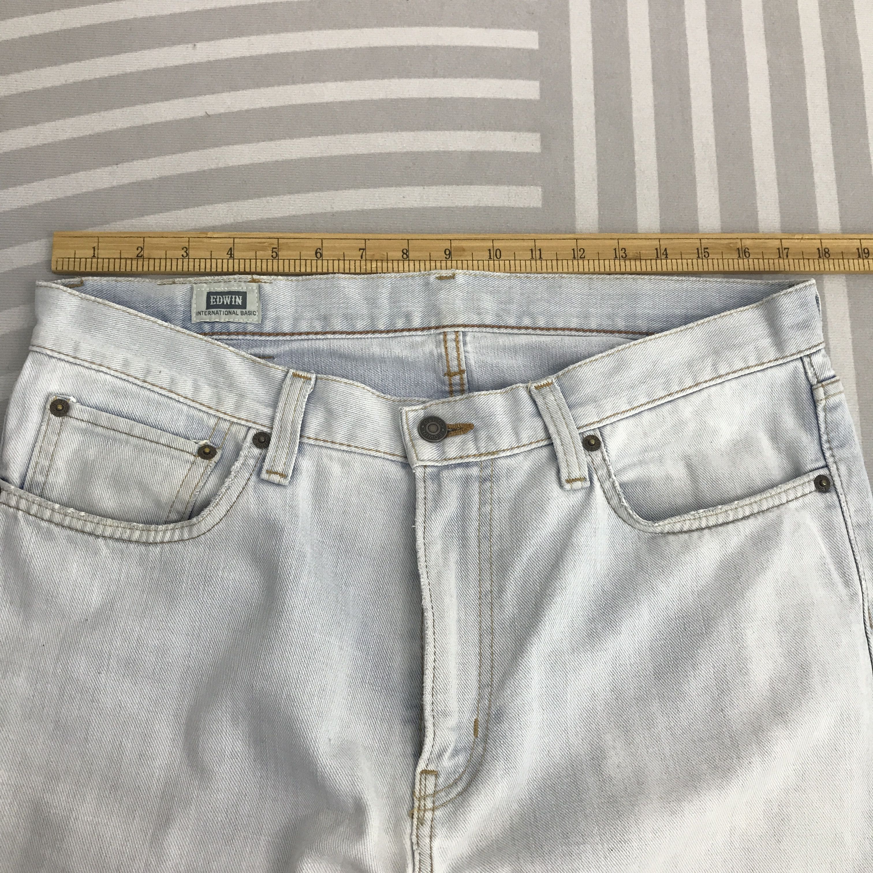 Edwin × Japanese Brand × Vintage Vintage Edwin Light wash Denim jeans pants Size US 35 - 8 Thumbnail