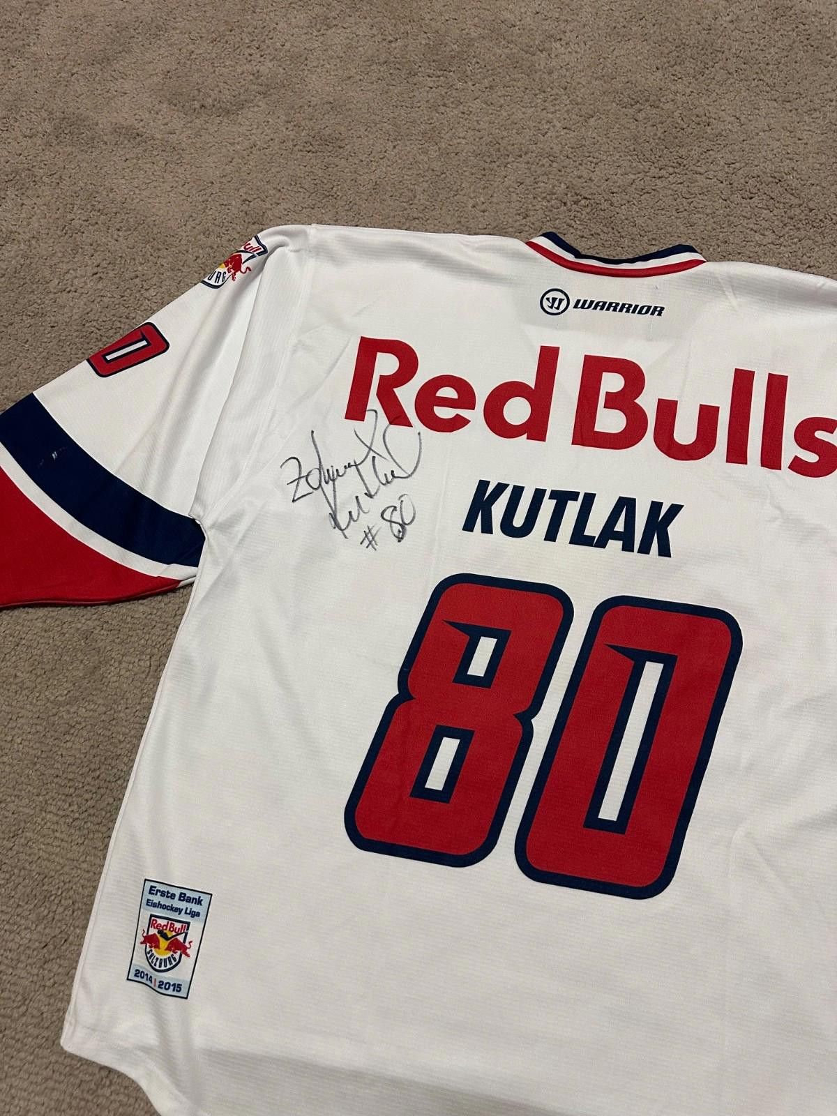 Warrior RED BULL SALZBURG 80 KUTLAK 2017/18 ICE HOCKEY SHIRT JERSEY Size US XXL / EU 58 / 5 - 8 Thumbnail