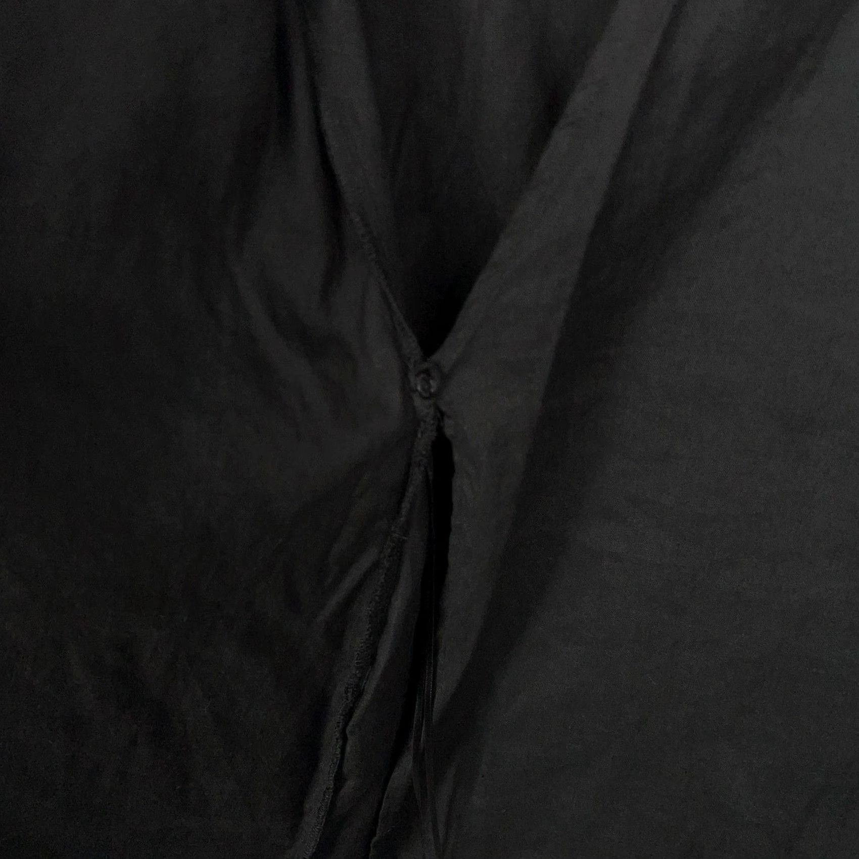 MONROW Monrow Dress Womens Large Black Linen Wrap Shirt Dress Minimalist Resort Capsule Size L / US 10 / IT 46 - 5 Thumbnail