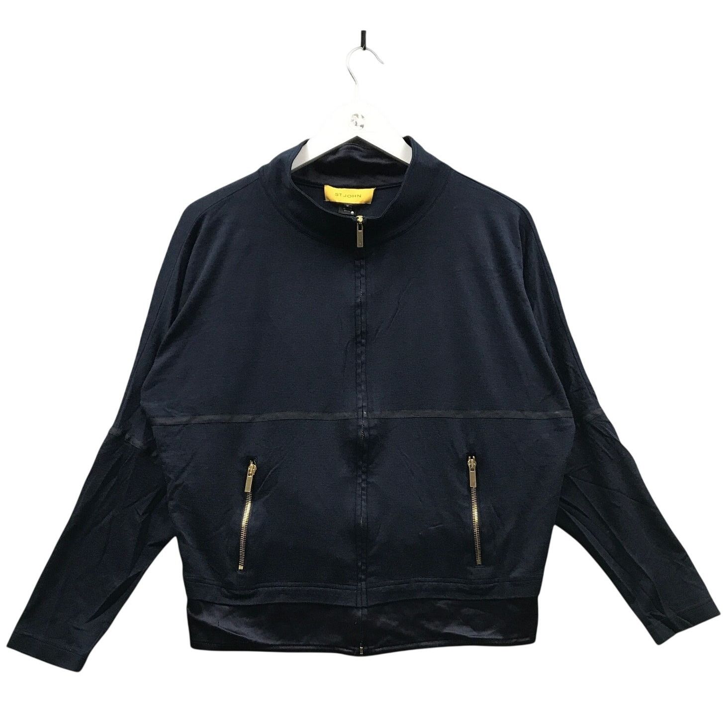 Other St. John Jacket Women's Medium M Long Sleeve Pockets Navy Size M / US 6-8 / IT 42-44 - 1 Thumbnail