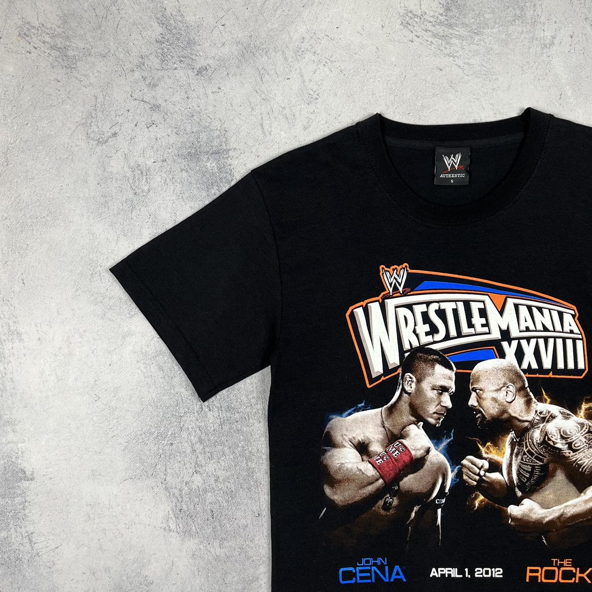 WWE Vintage WWE Wrestlemania John Cena vs The Rock tee 2012 Size US S / EU 44-46 / 1 - 4 Thumbnail