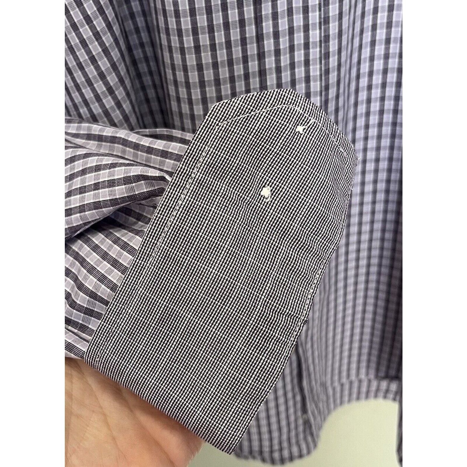 Joseph Abboud Joseph Abboud | Purple Plaid Long Sl Button Shirt Flip Cuff Size US L / EU 52-54 / 3 - 3 Thumbnail
