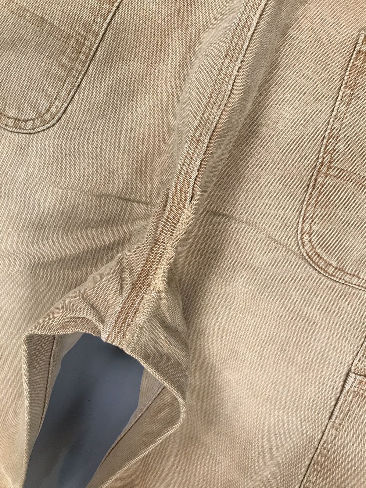 Carhartt × Vintage Vintage sunfade Carhartt b11 BRN double knee denim Size US 36 / EU 52 - 13 Thumbnail
