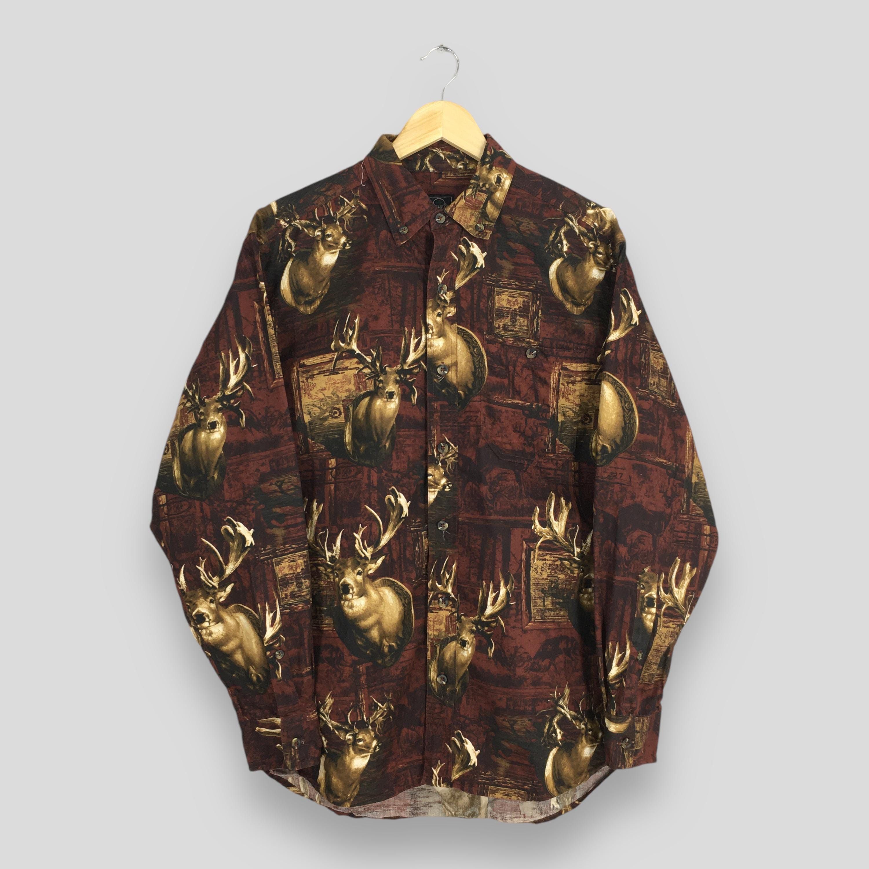 Redhead Vintage Red Head Deer Prints Rustic Shirt Medium Size US M / EU 48-50 / 2 - 1 Thumbnail