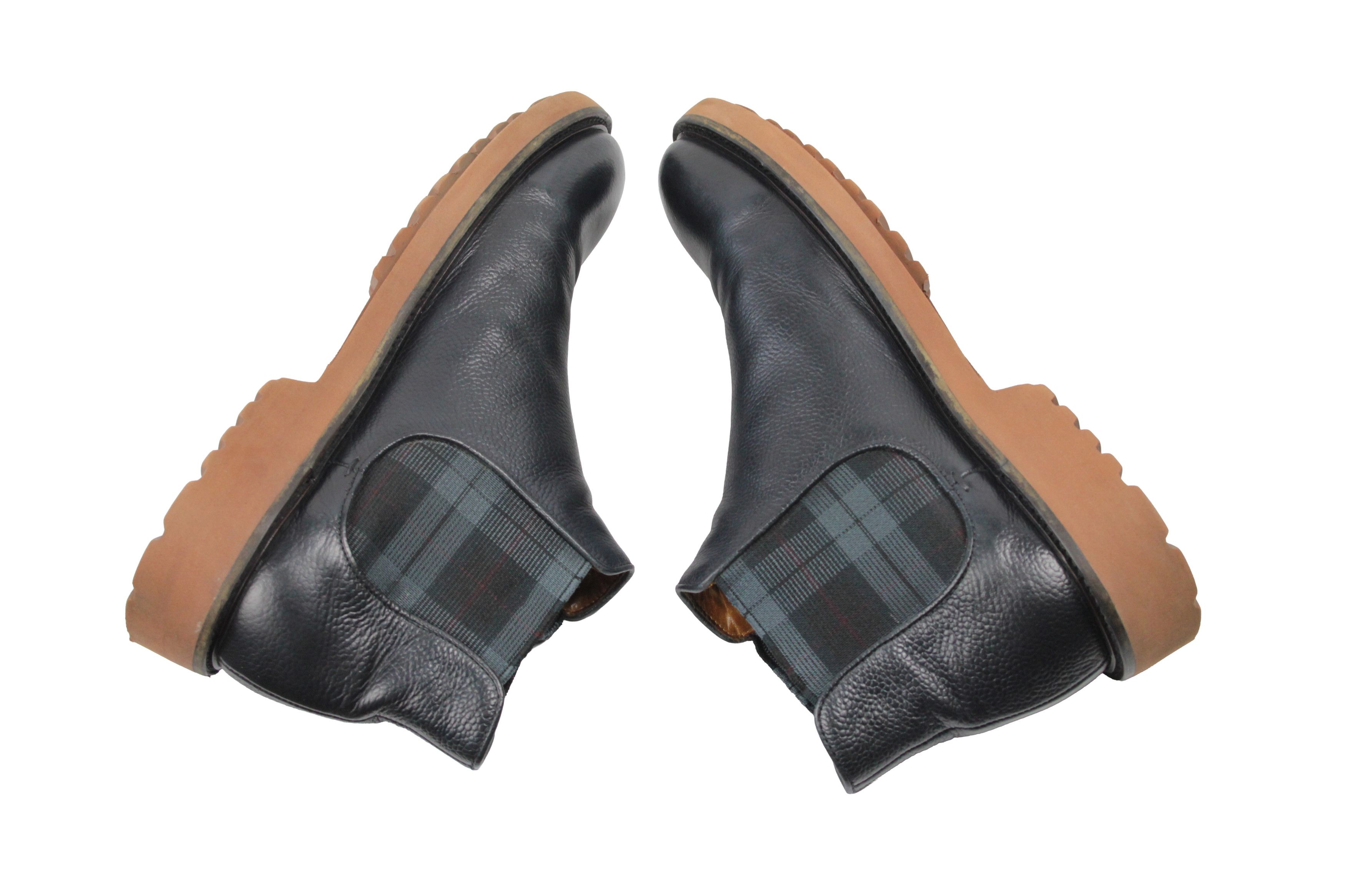 Doucal's Chelsea Tartan Tractor Sole Ankle Boots Size US 9 / EU 42 - 8 Thumbnail