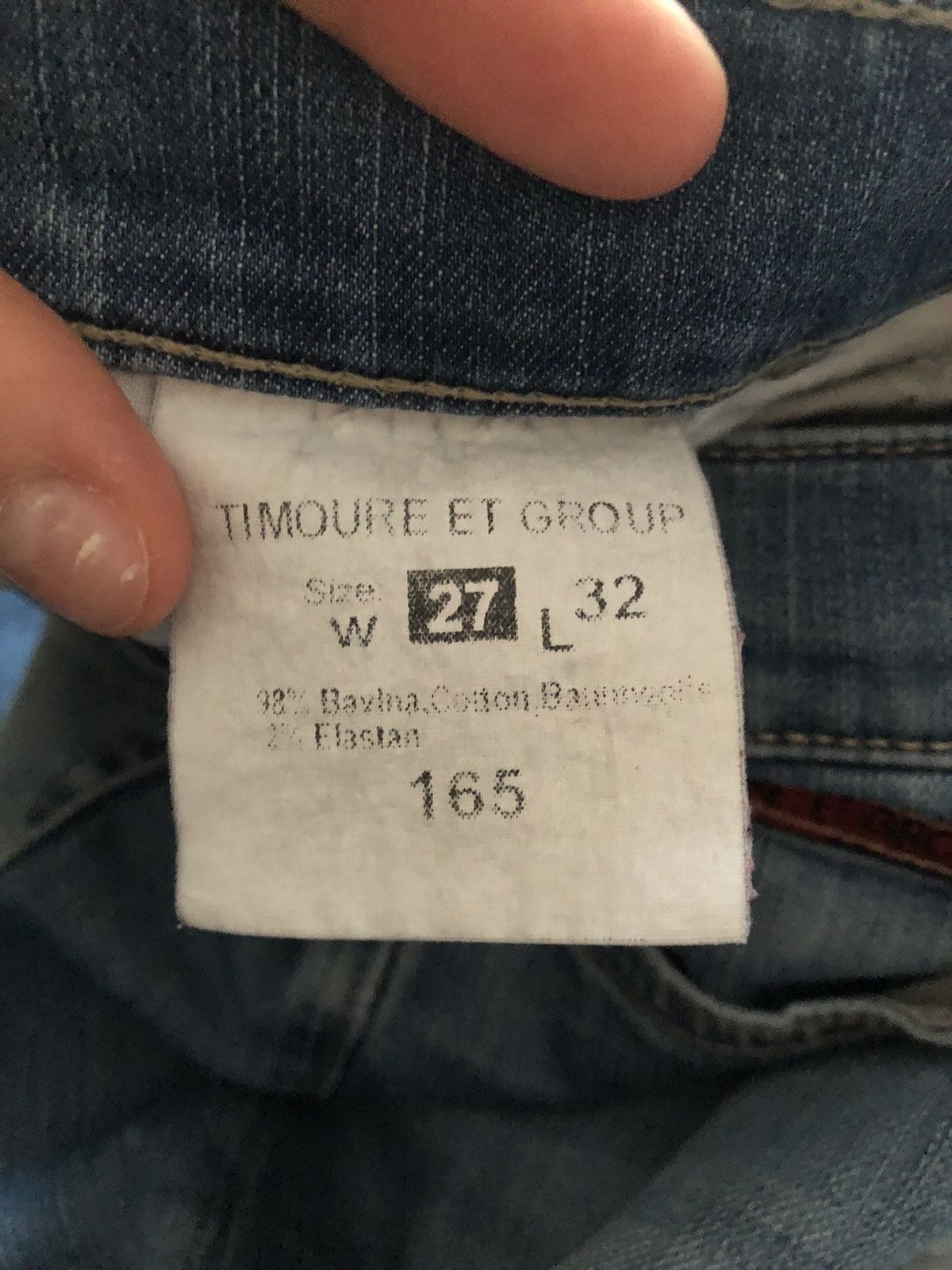 Other TIMOURE ET GROUP RARE VINTAGE DENIM JEANS PANTS Size US 27 - 4 Thumbnail