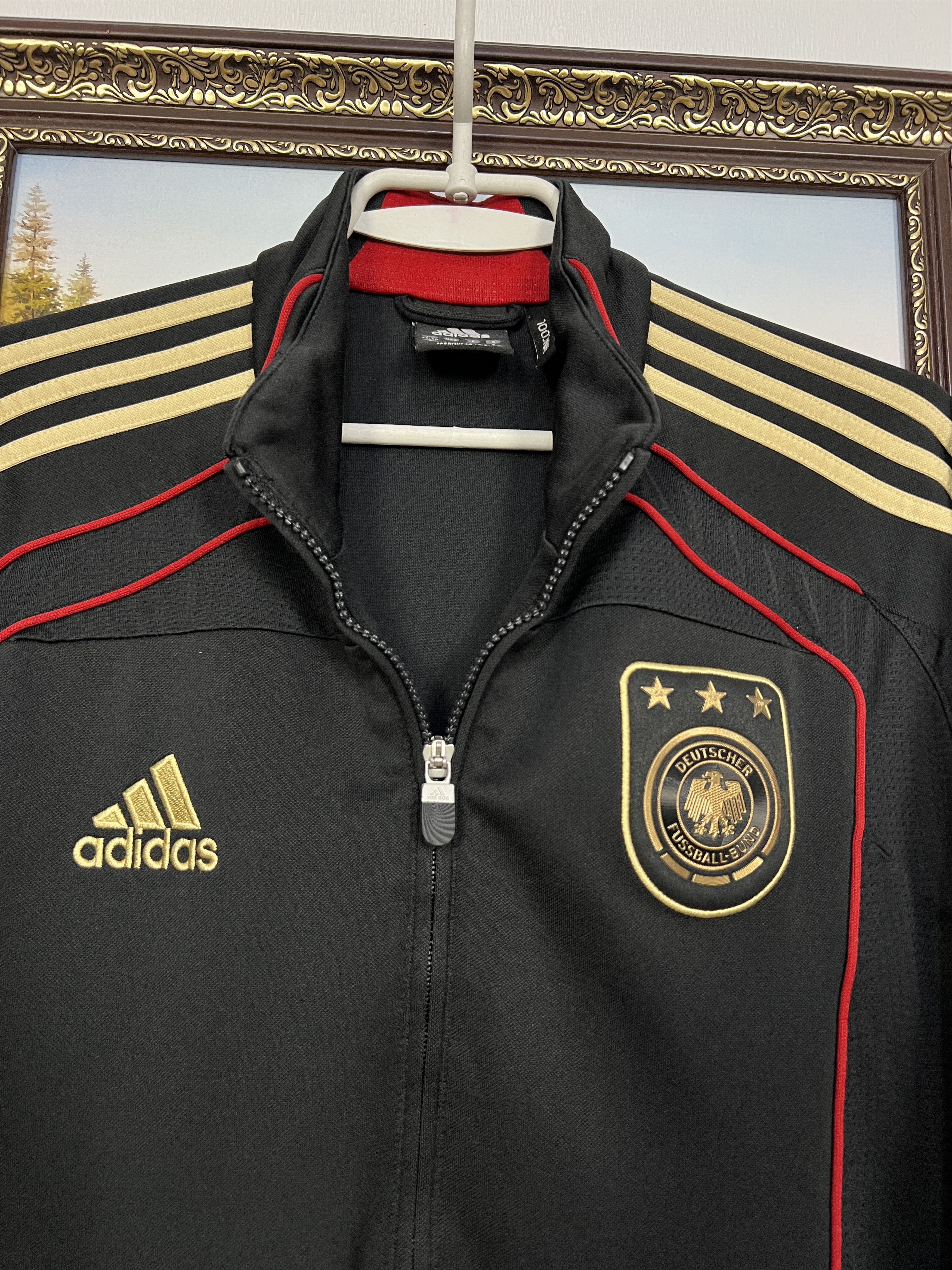 Adidas Vintage Germany Football Jacket Soccer Track Top National Size US M / EU 48-50 / 2 - 2 Thumbnail