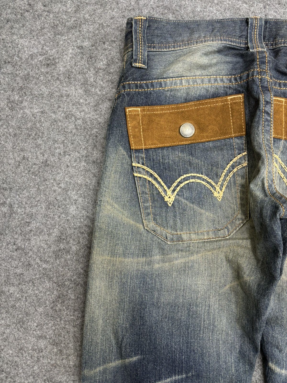 Edwin 💥Bush Denim💥Sick 90s Style Rust Wash Edwin Bush Denim F520 Size US 31 - 14 Thumbnail